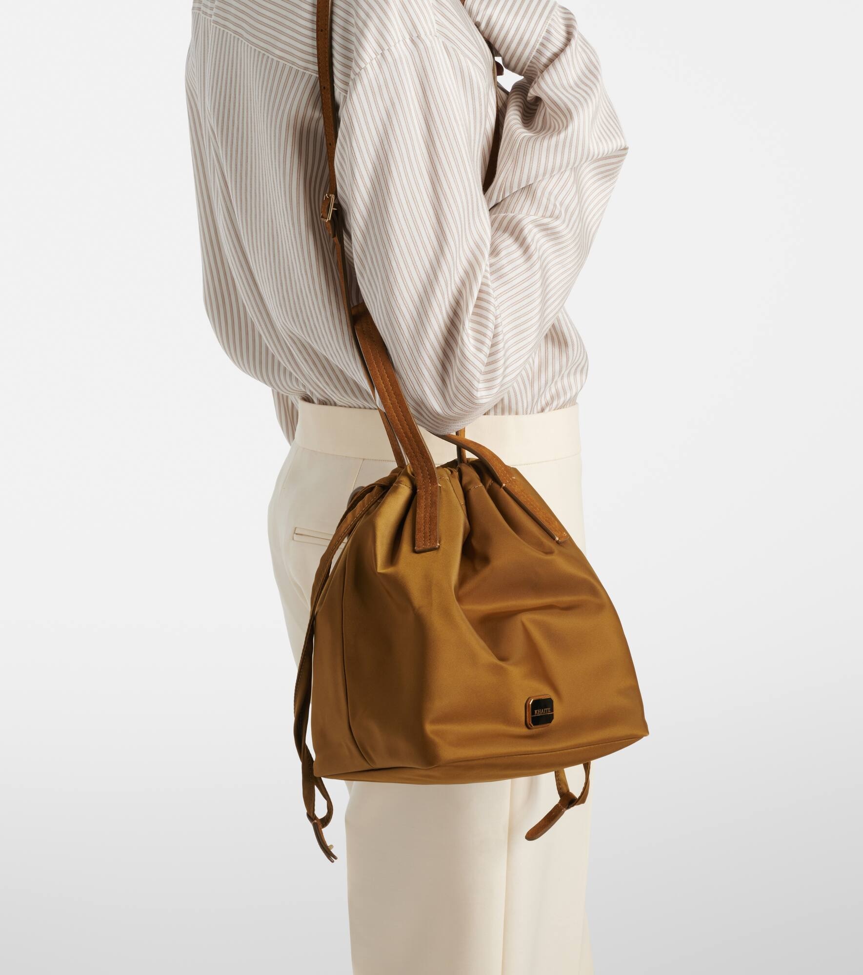 Rory Medium leather-trimmed bucket bag - 7