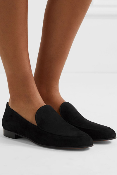 Gianvito Rossi Marcel 20 suede loafers outlook