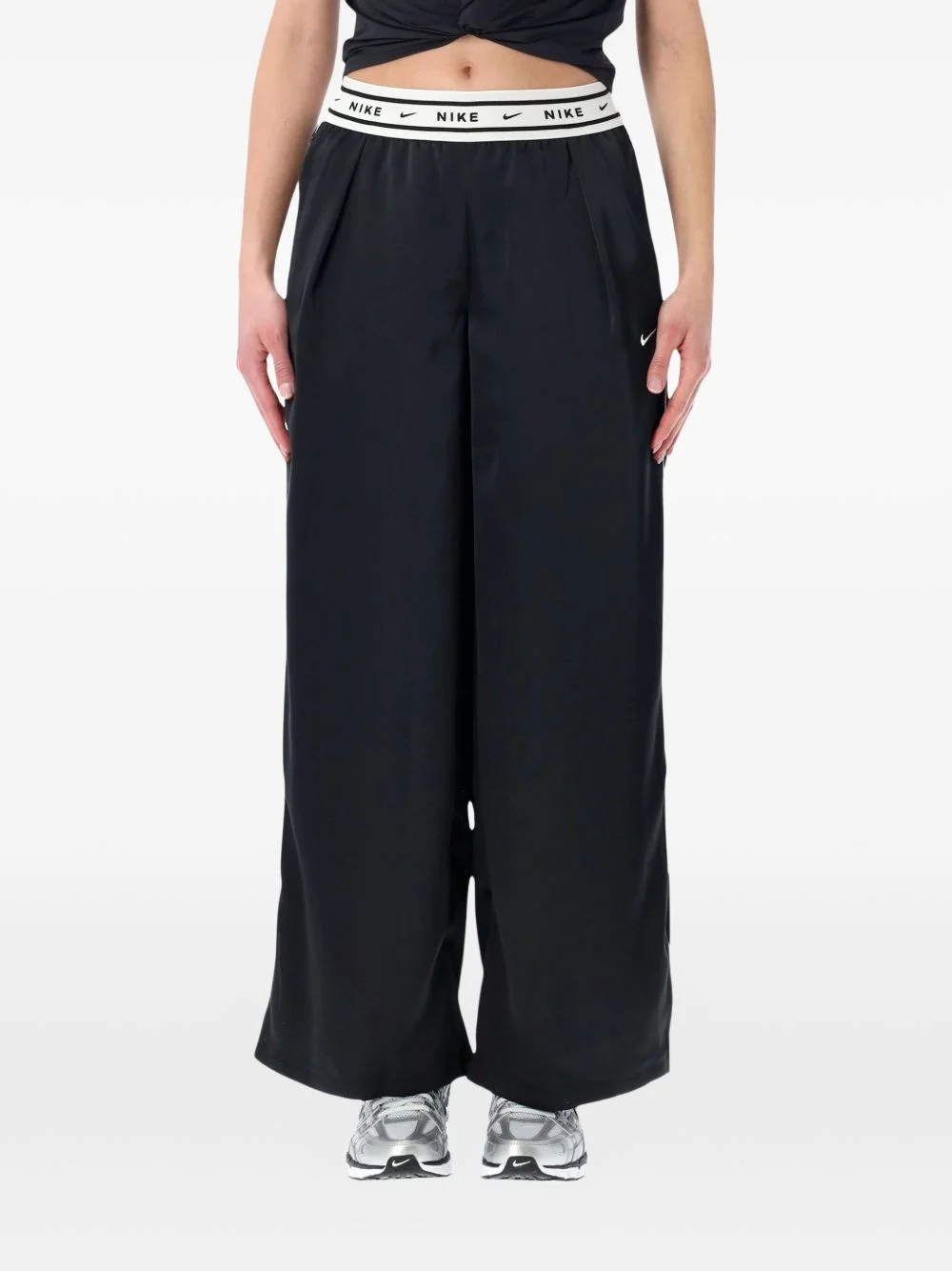 logo-waistband trousers - 1
