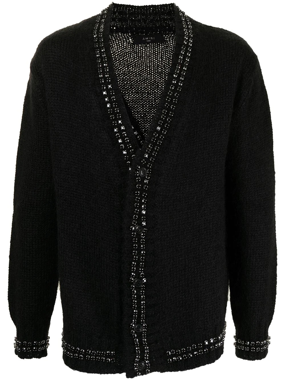 stud-embellished cardigan - 1