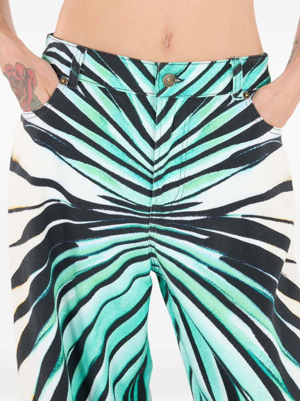 Ray of Sea-print trousers - 5