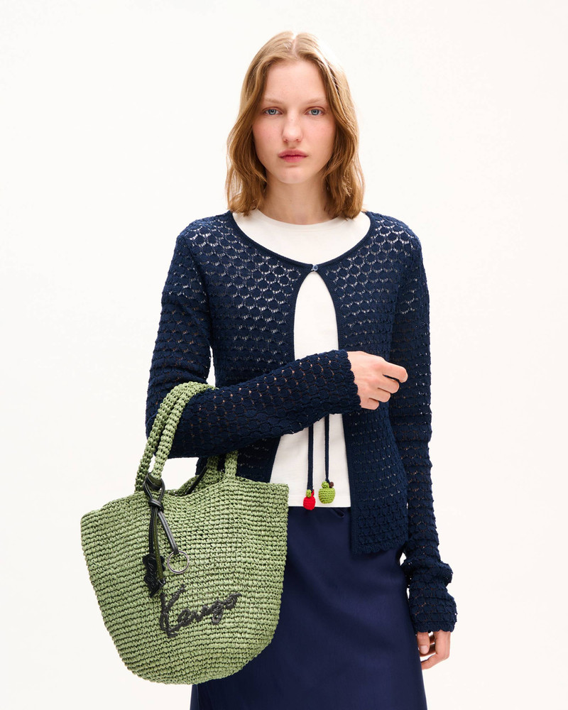 KENZO Small basket in raffia outlook
