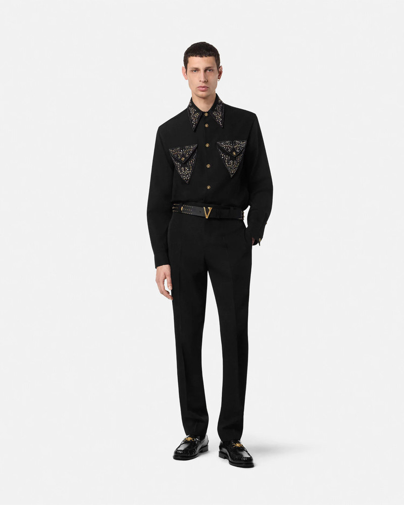 VERSACE Wool Formal Pants outlook