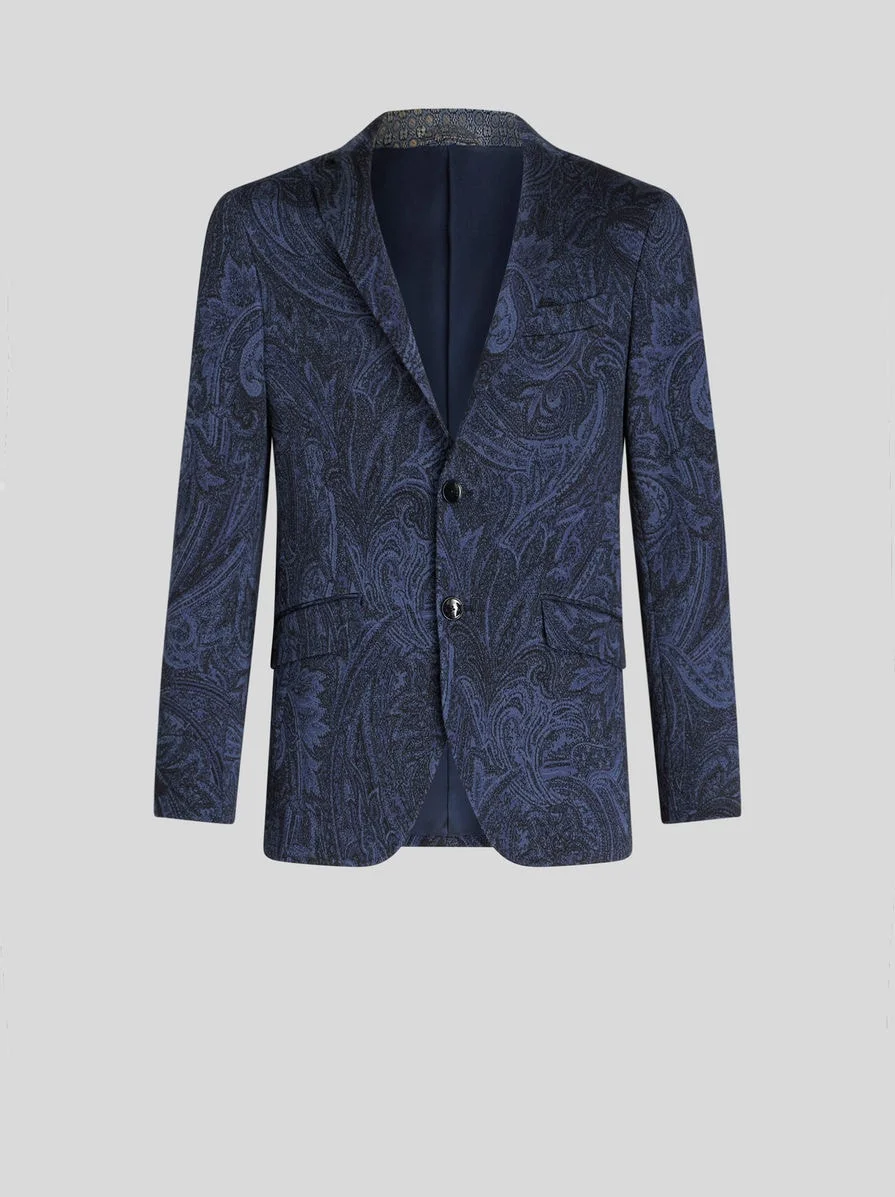 PAISLEY JACQUARD JACKET - 1