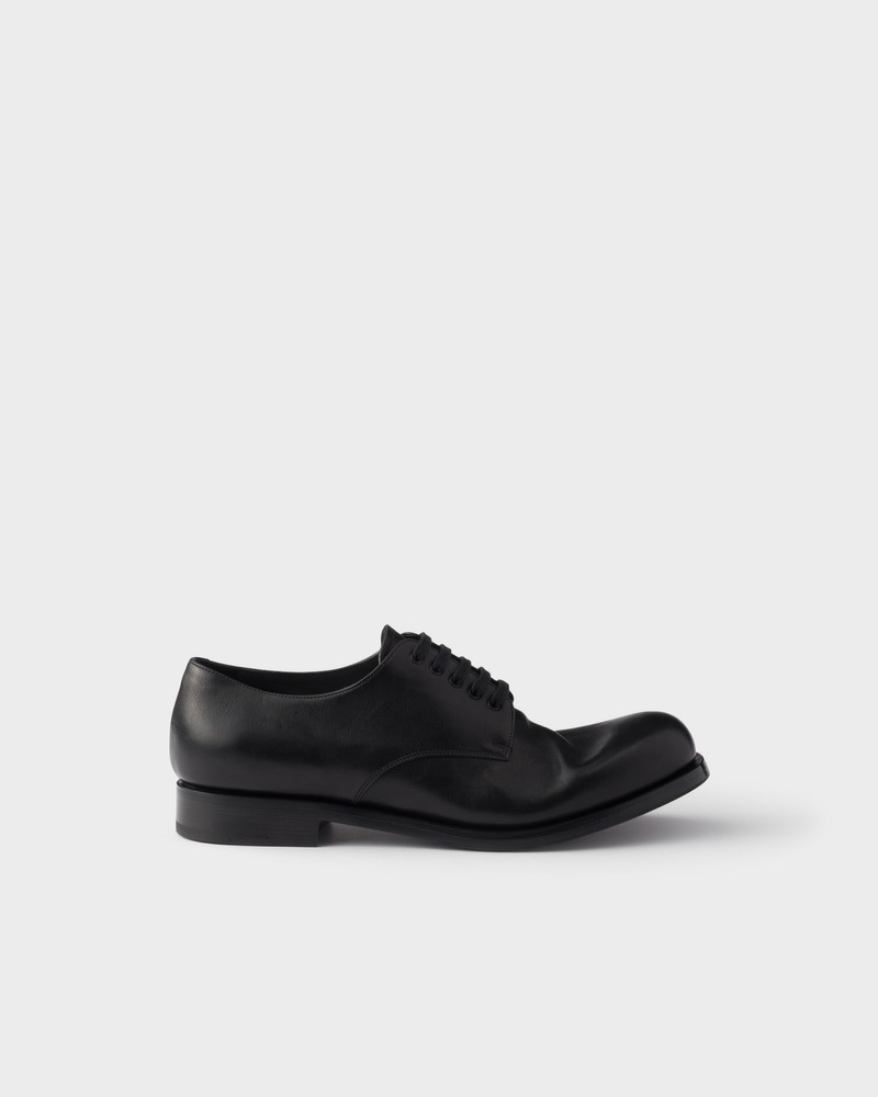 Antiqued leather laced derby shoes 2