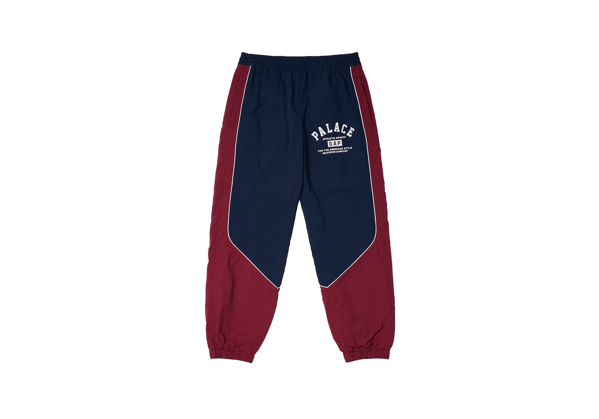 PALACE GAP NYLON TRACK BOTTOM NAVY / RED - 1