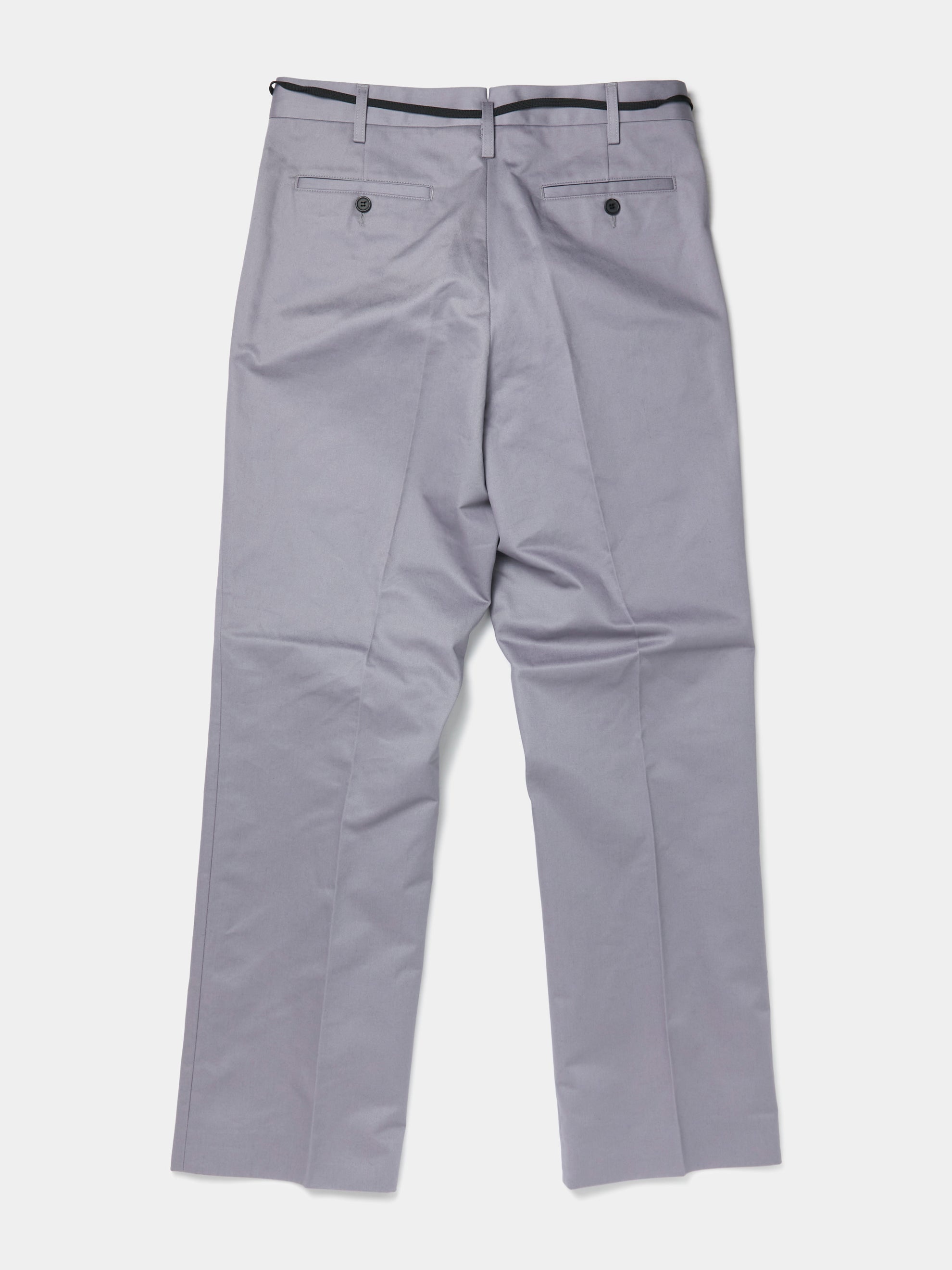 LEATHER LACE CHINO PANTS (MERCURY) - 7