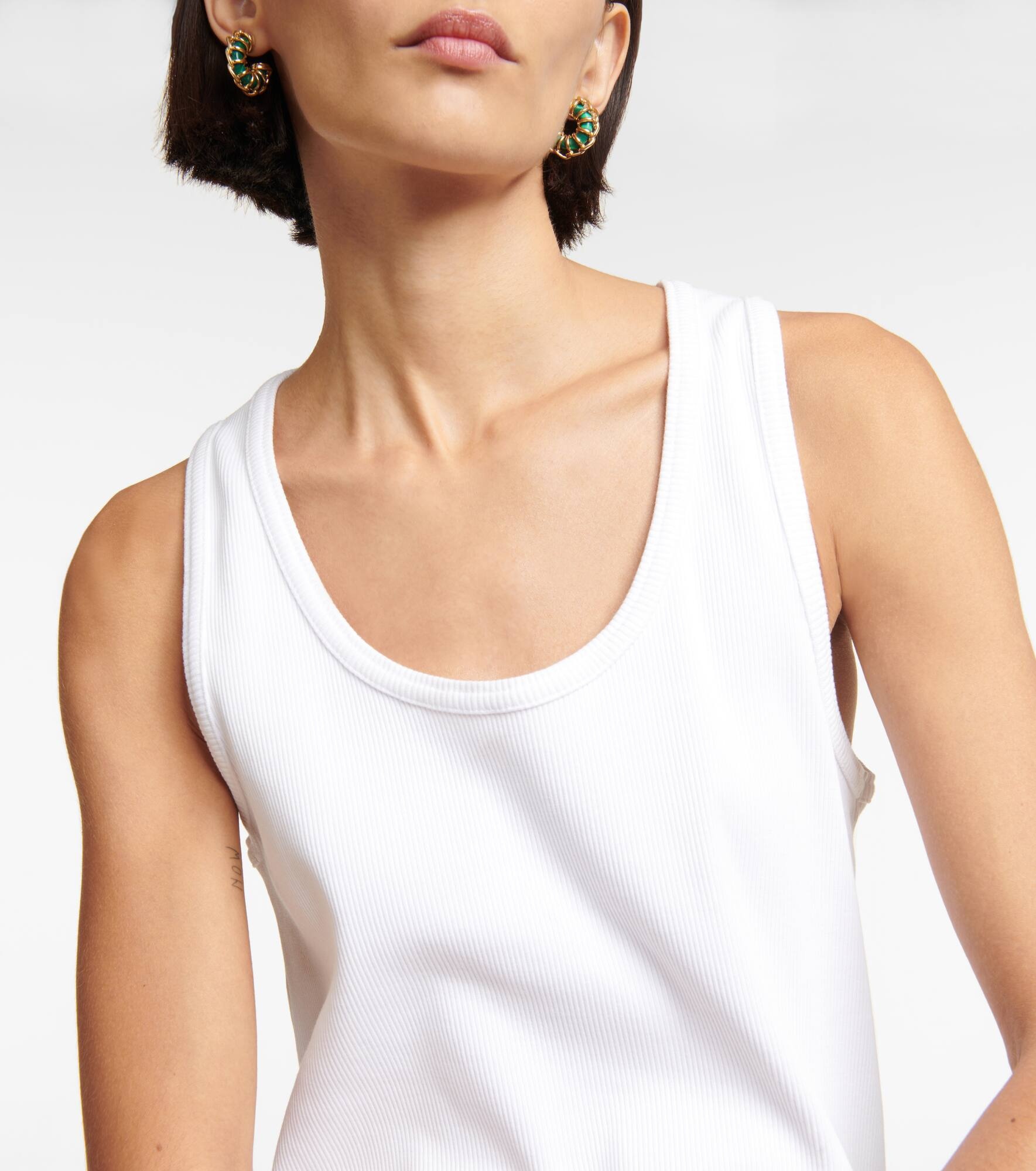 Cotton-blend tank top - 4