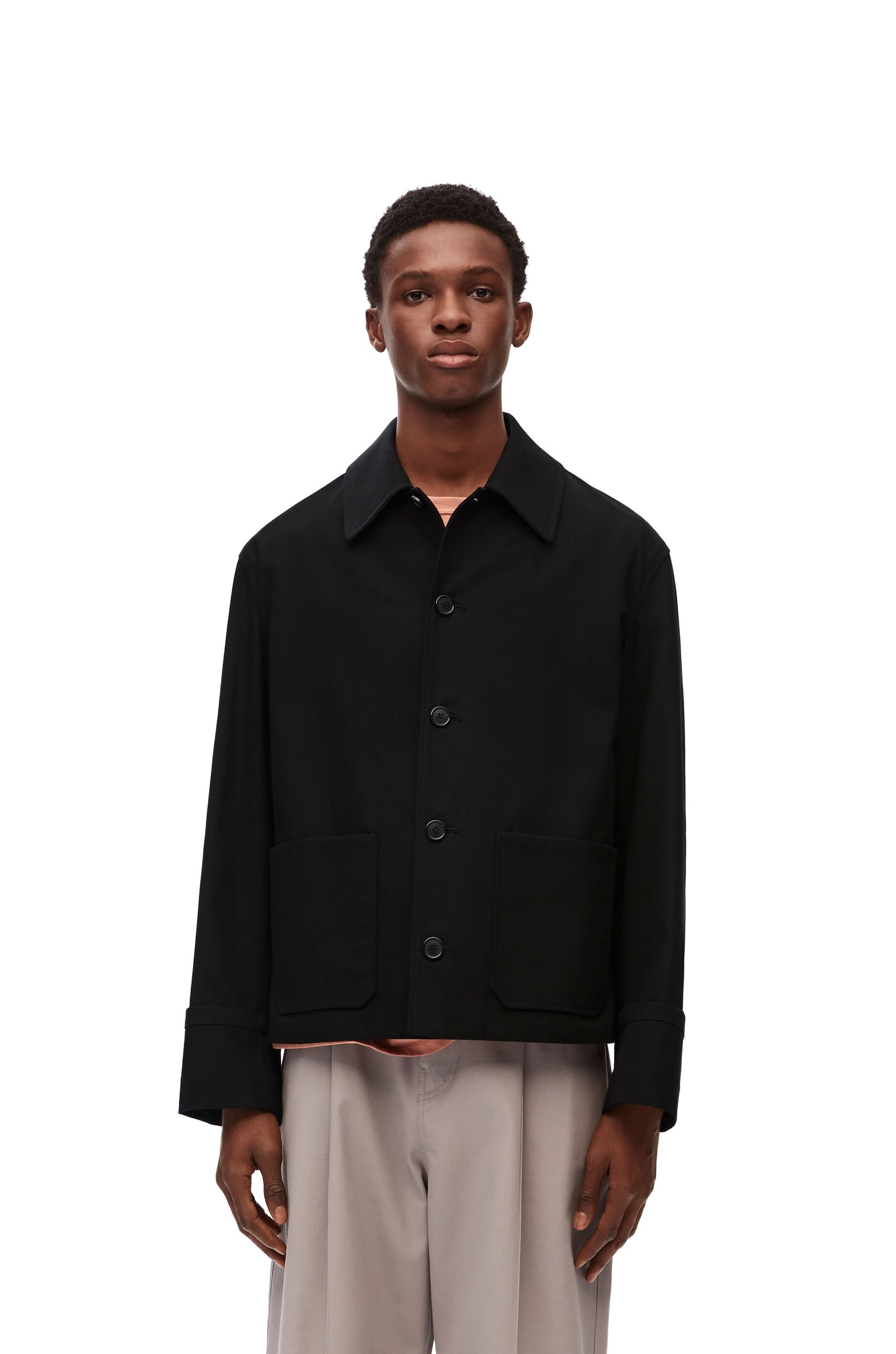 Fisherman turn-up jacket in cotton - 3