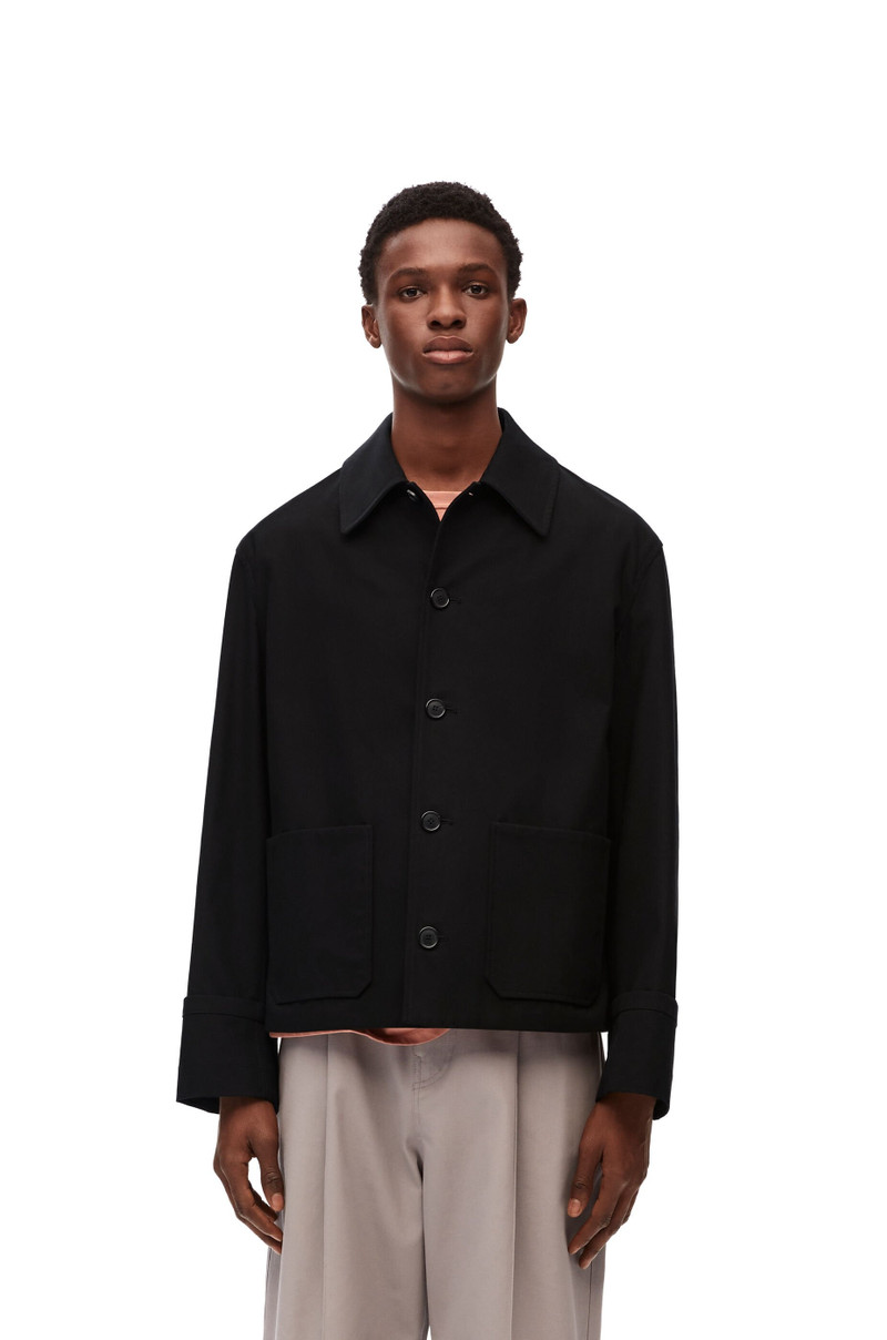 Fisherman turn-up jacket in cotton 3