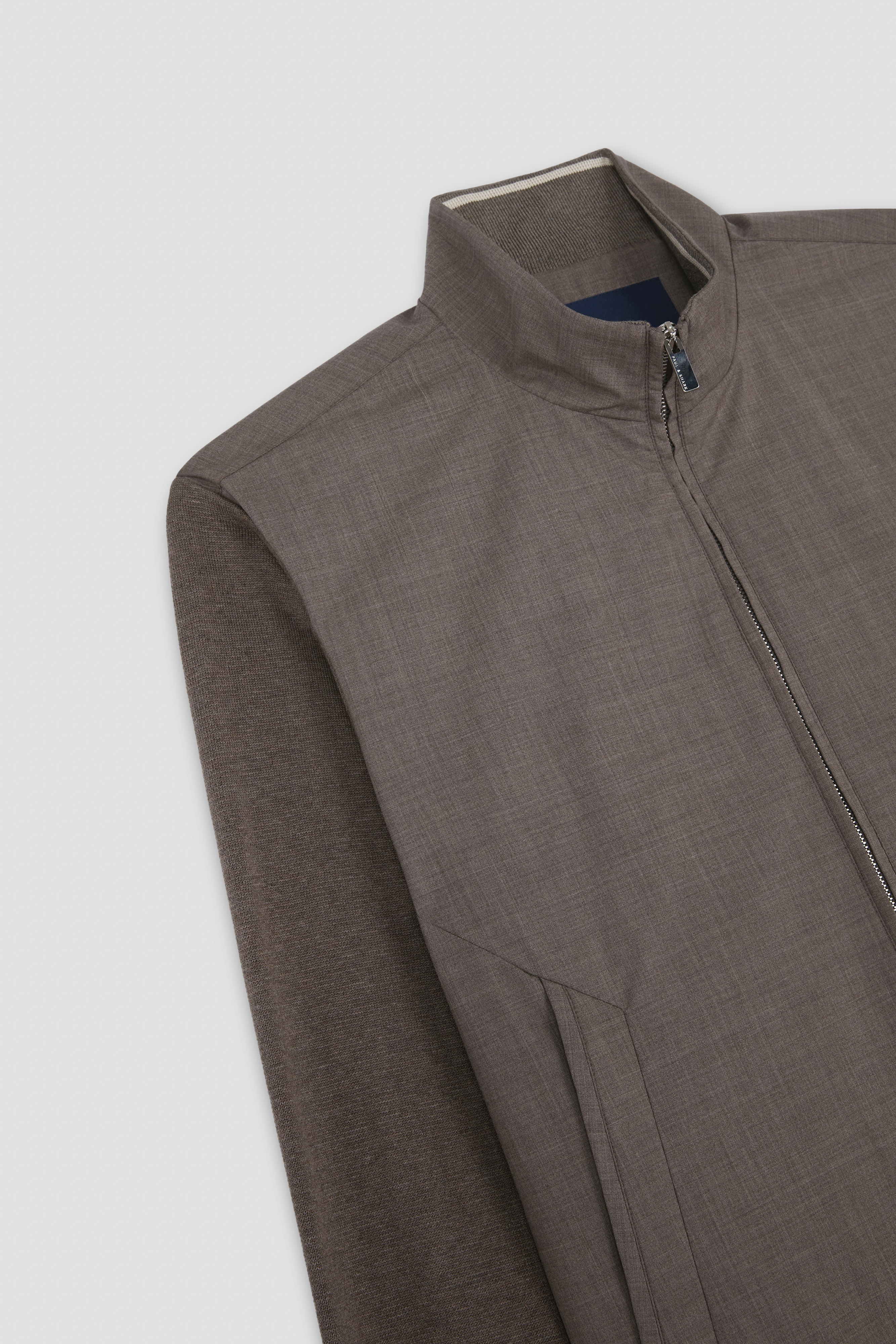 ZIPPED SWEATER IN WOOL AND SILK AND COTTON AND SILK - 6