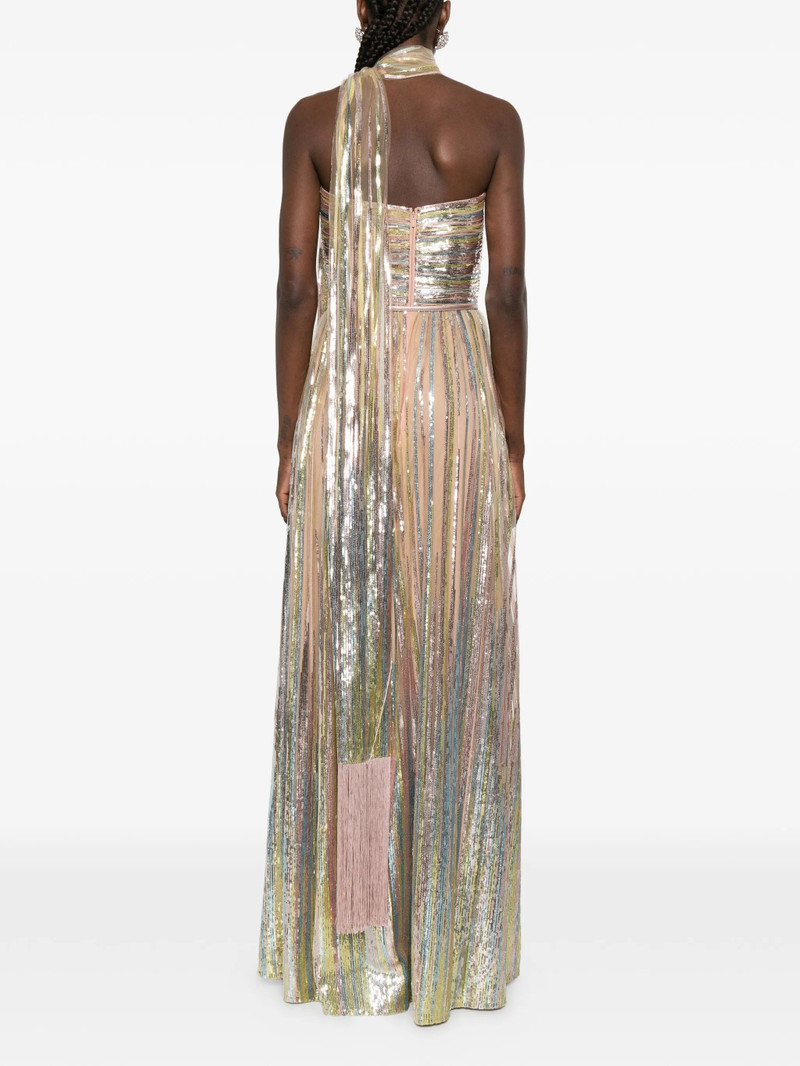 Elie Saab Sequin Tassel Maxi Dress (set Of Three) 3