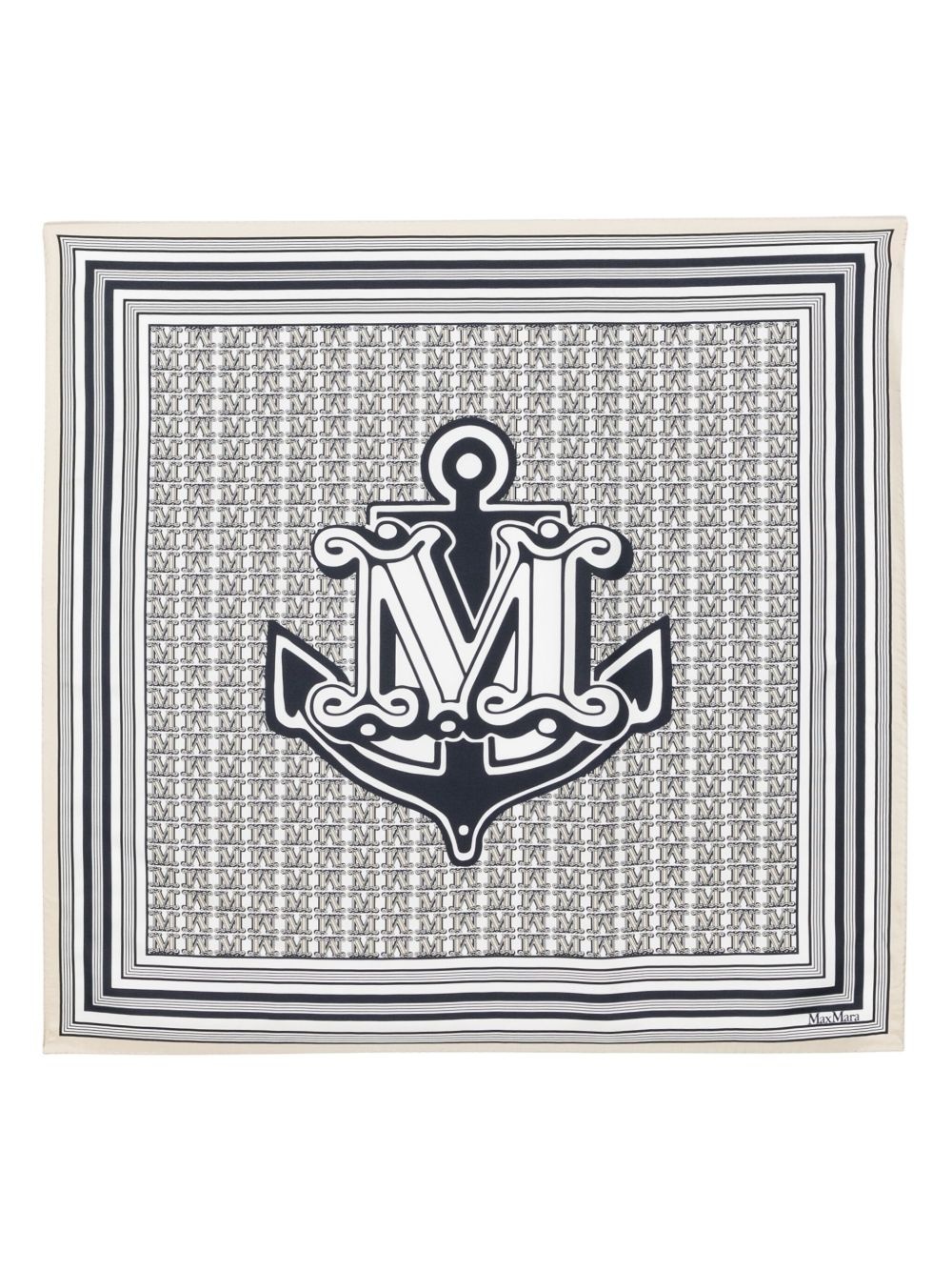 monogram scarf - 1
