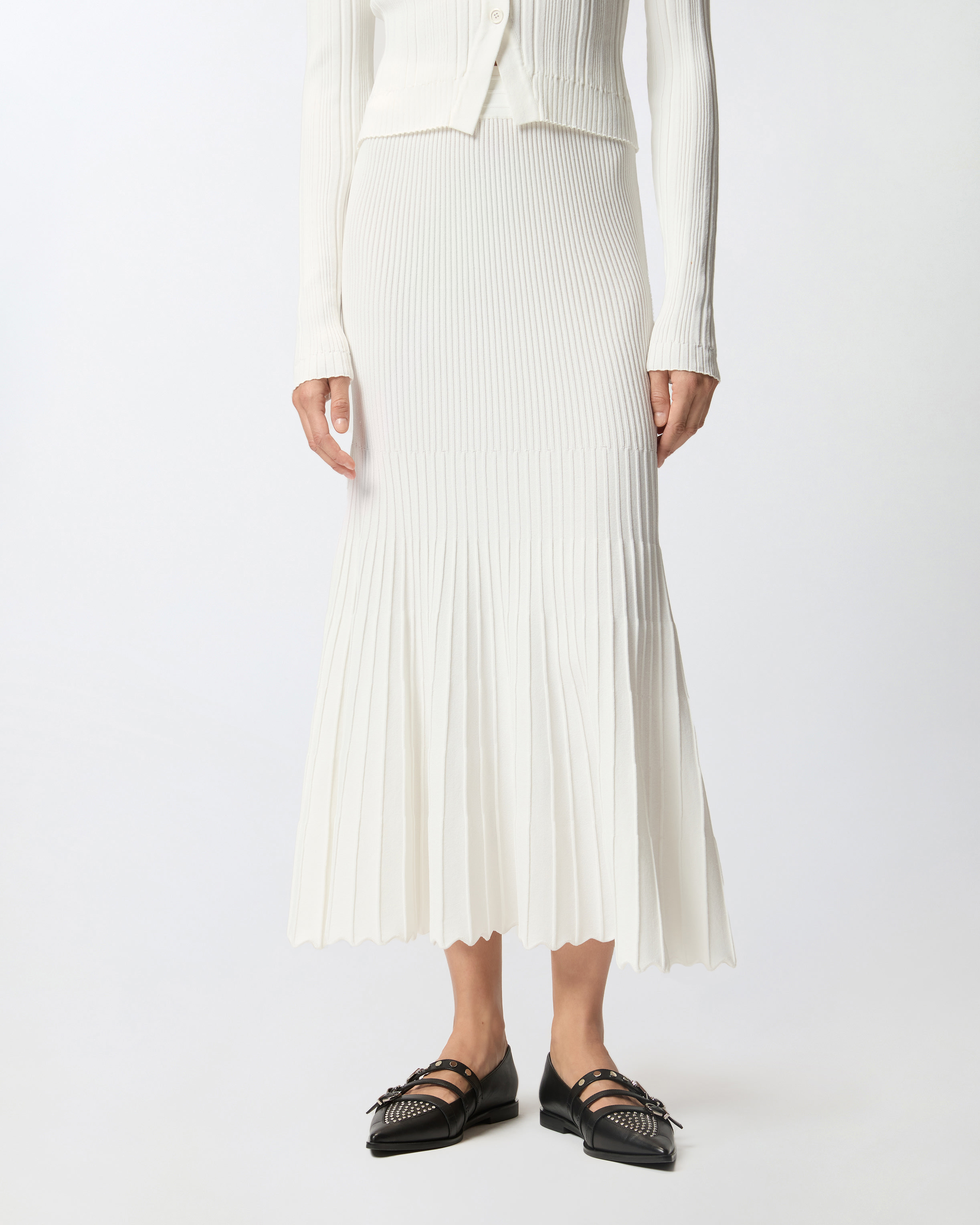 PLEATED MIDI SKIRT - 3