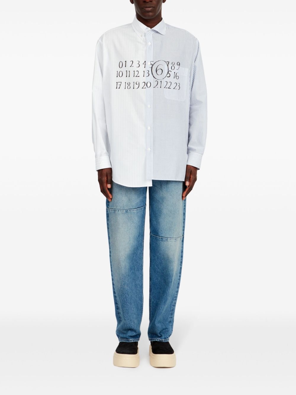 asymmetric cotton shirt - 2