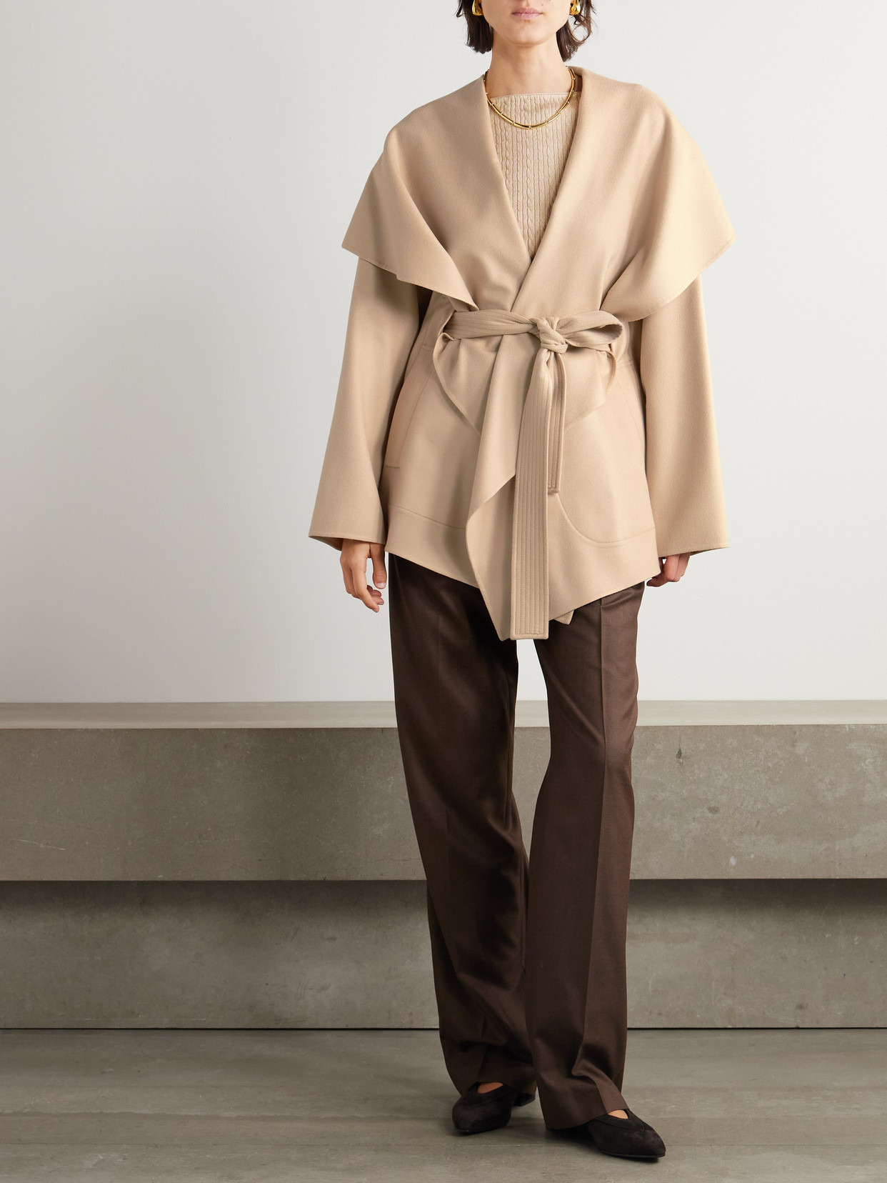 Belted Cashmere Cardigan - 2