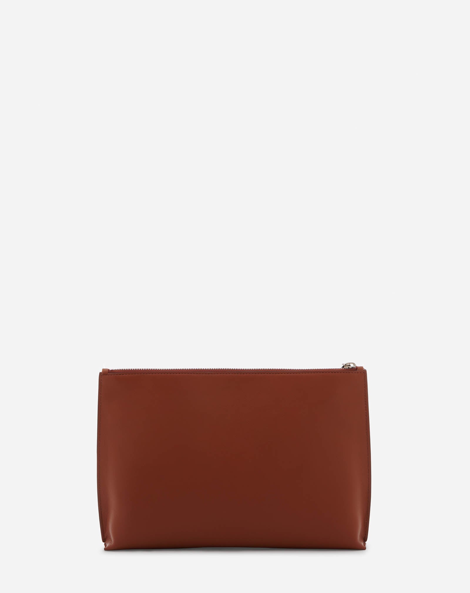 ZIPPERED LEATHER HOBO TIE CLUTCH 5