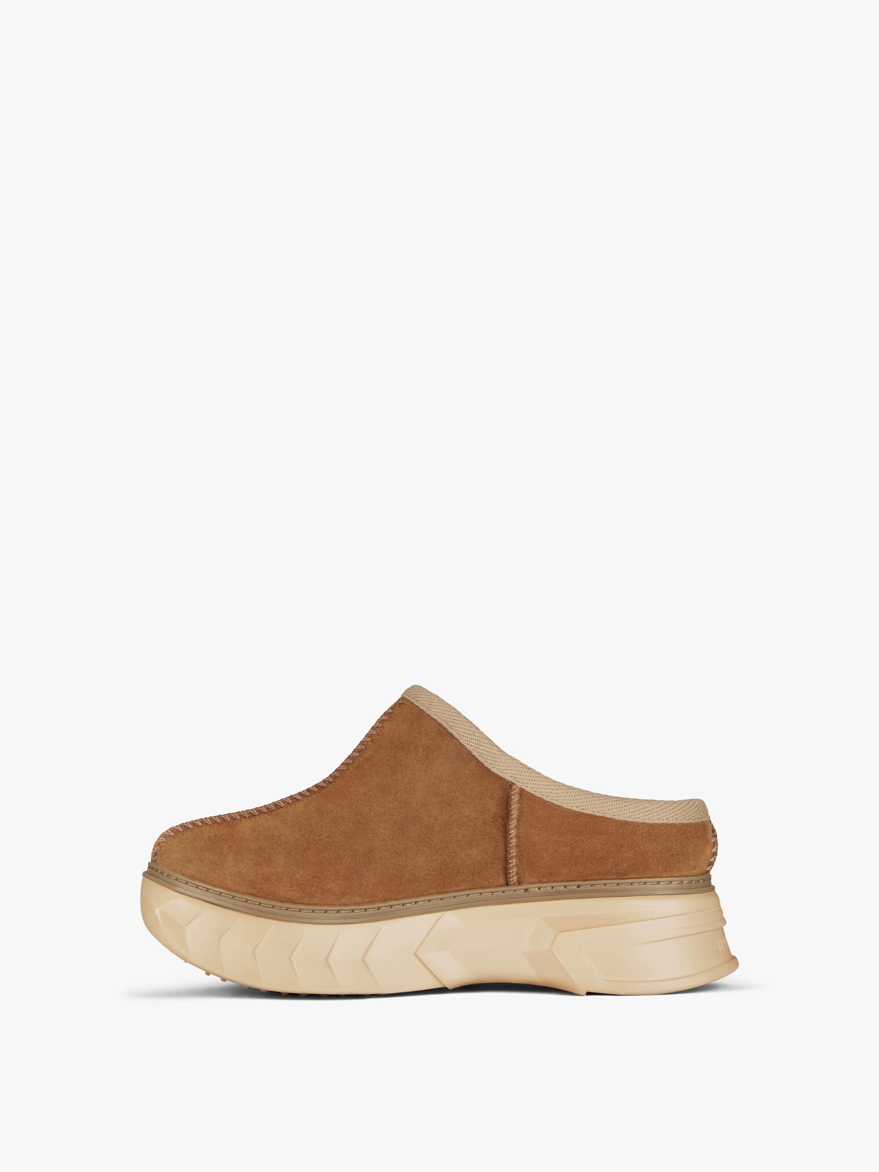 WINTER MALLOW MULES IN SUEDE AND FAUX FUR - 3