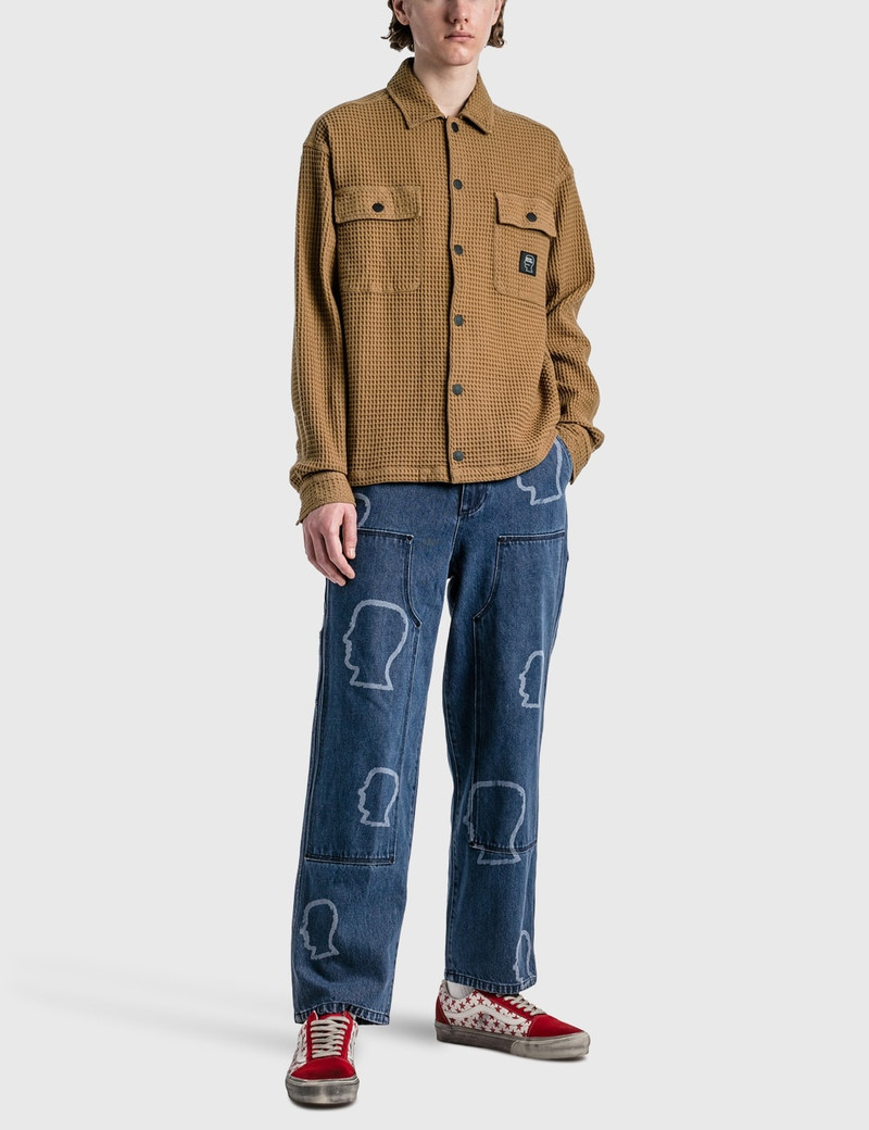 BRAIN DEAD WAFFLE SNAP FRONT SHIRT outlook