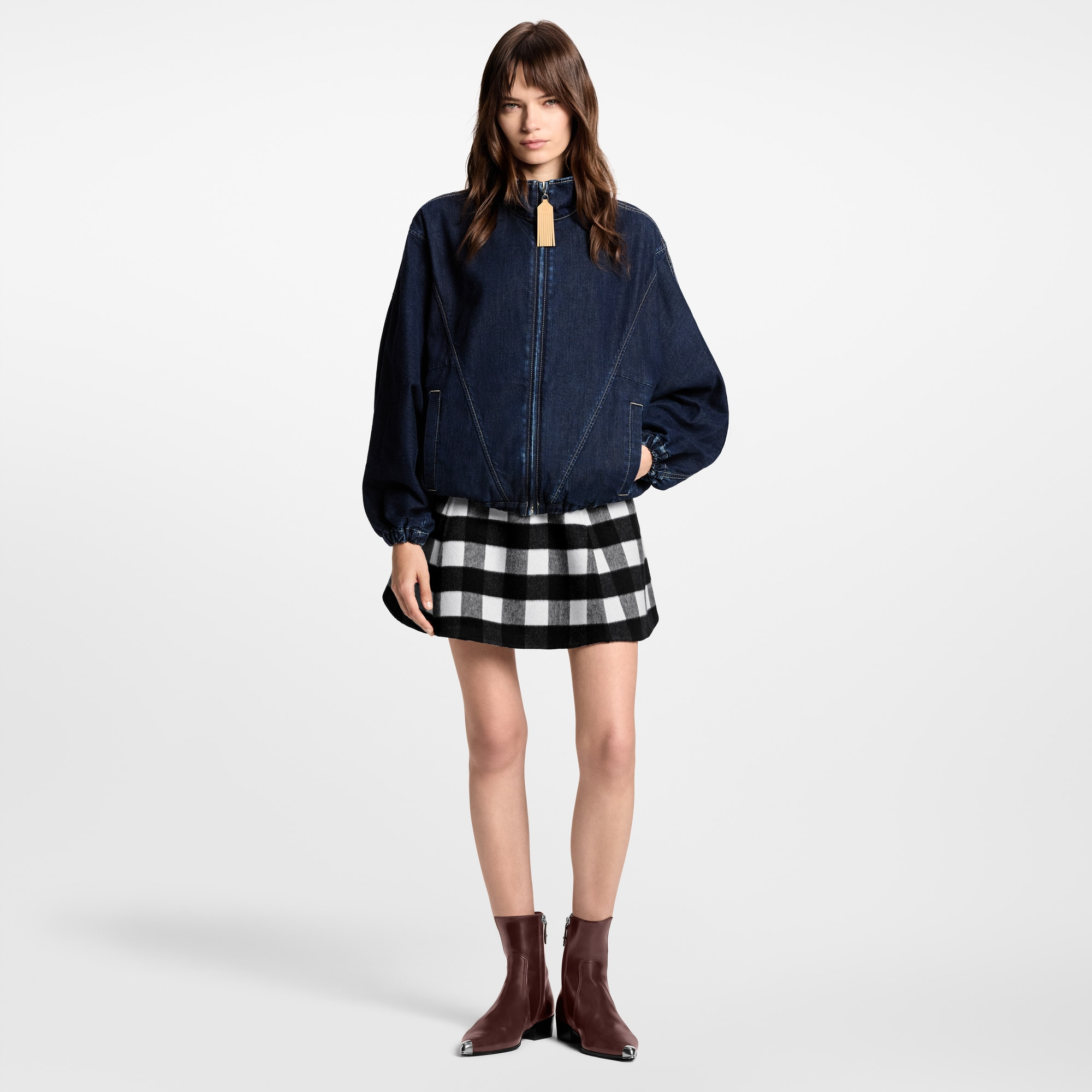 Denim Zip-Up Jacket - 6