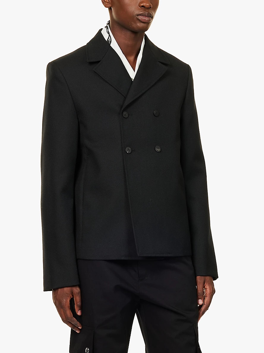 La Veste Giacca double-breasted wool blazer - 3