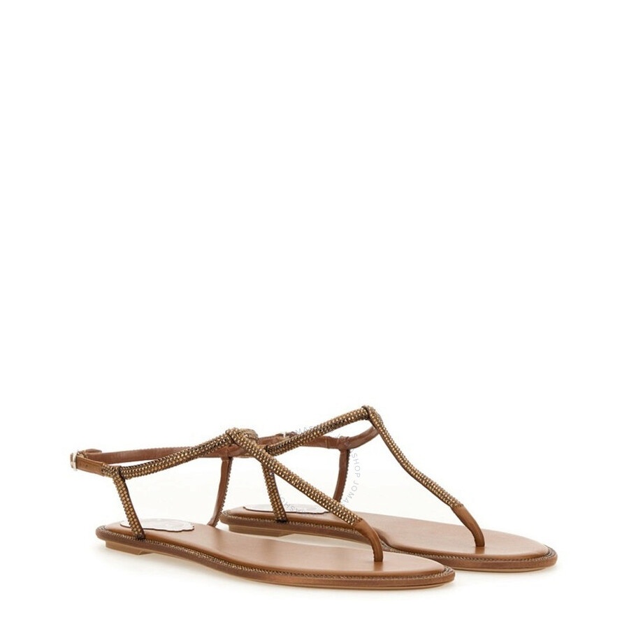 Rene Caovilla Diana Crystal Flat Sandals - 2