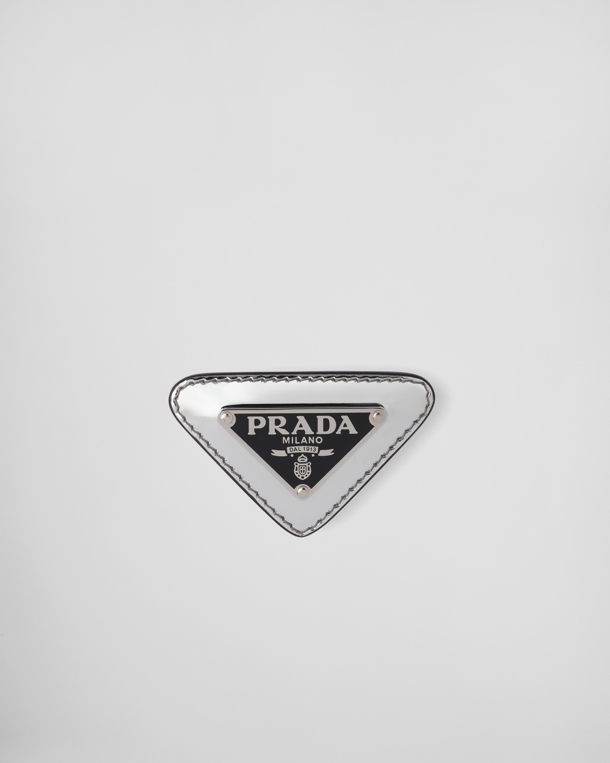 Brushed leather brooch - 1
