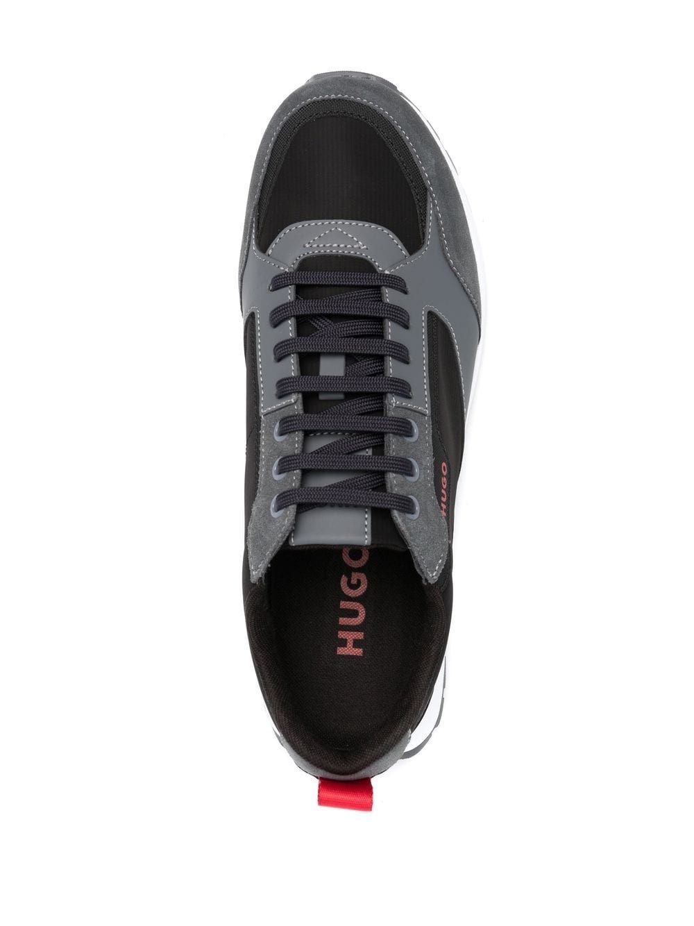 panelled low-top sneakers - 4