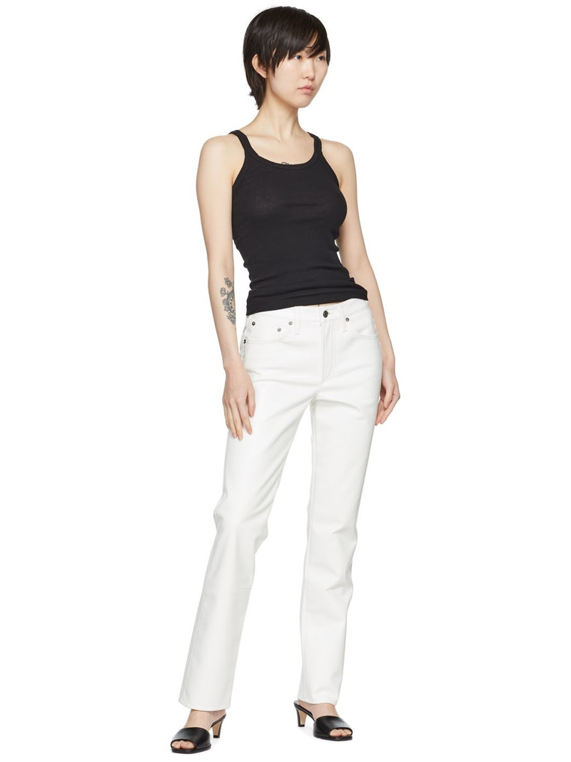 AGOLDE White Lyle Recycled Leather Pants outlook
