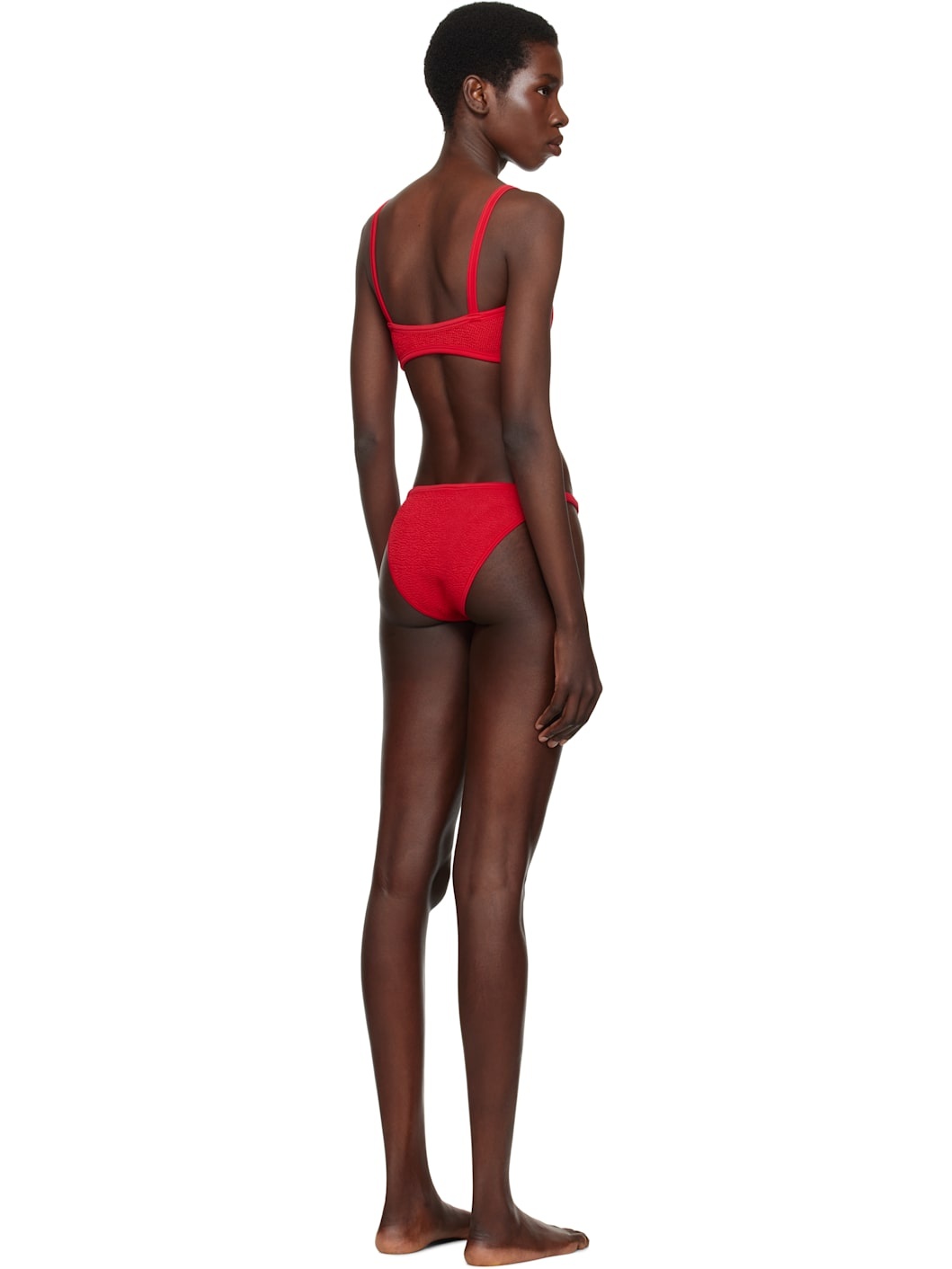Red Tyler Tonal Bikini - 3