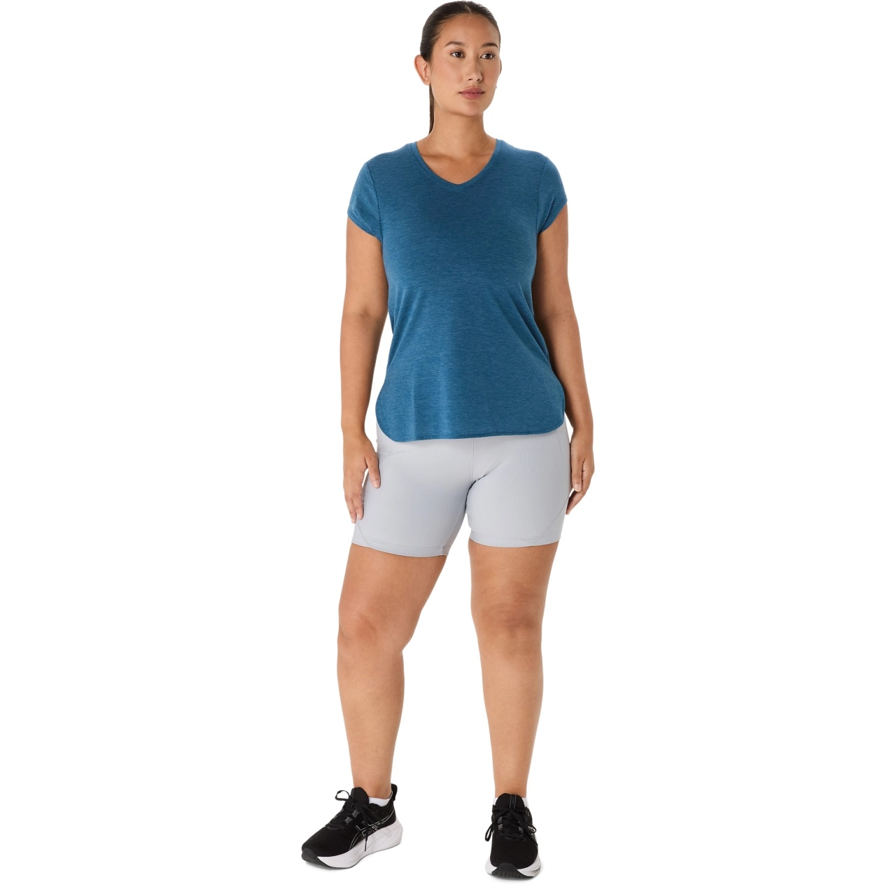 WOMEN'S HEATHER VNECK TOP - 6