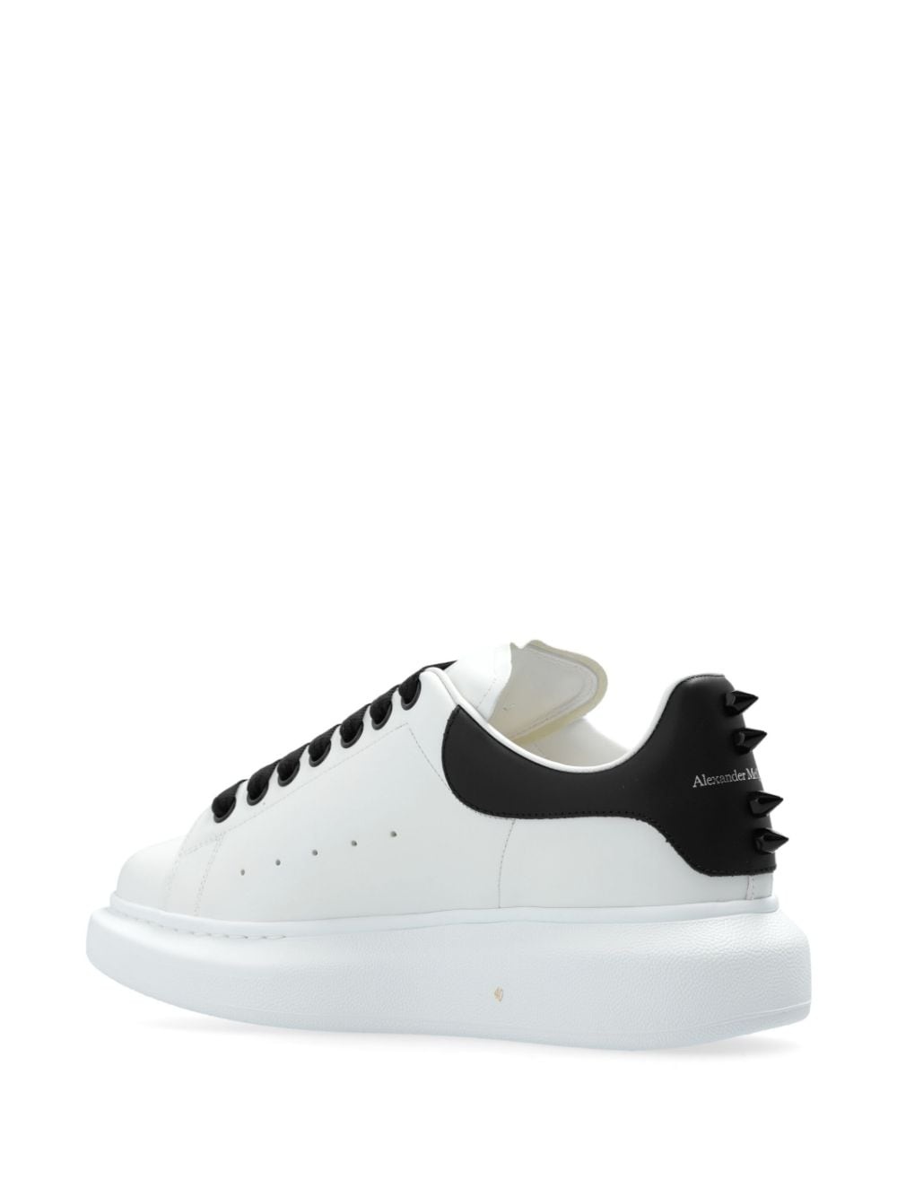 spike stud leather sneakers - 3