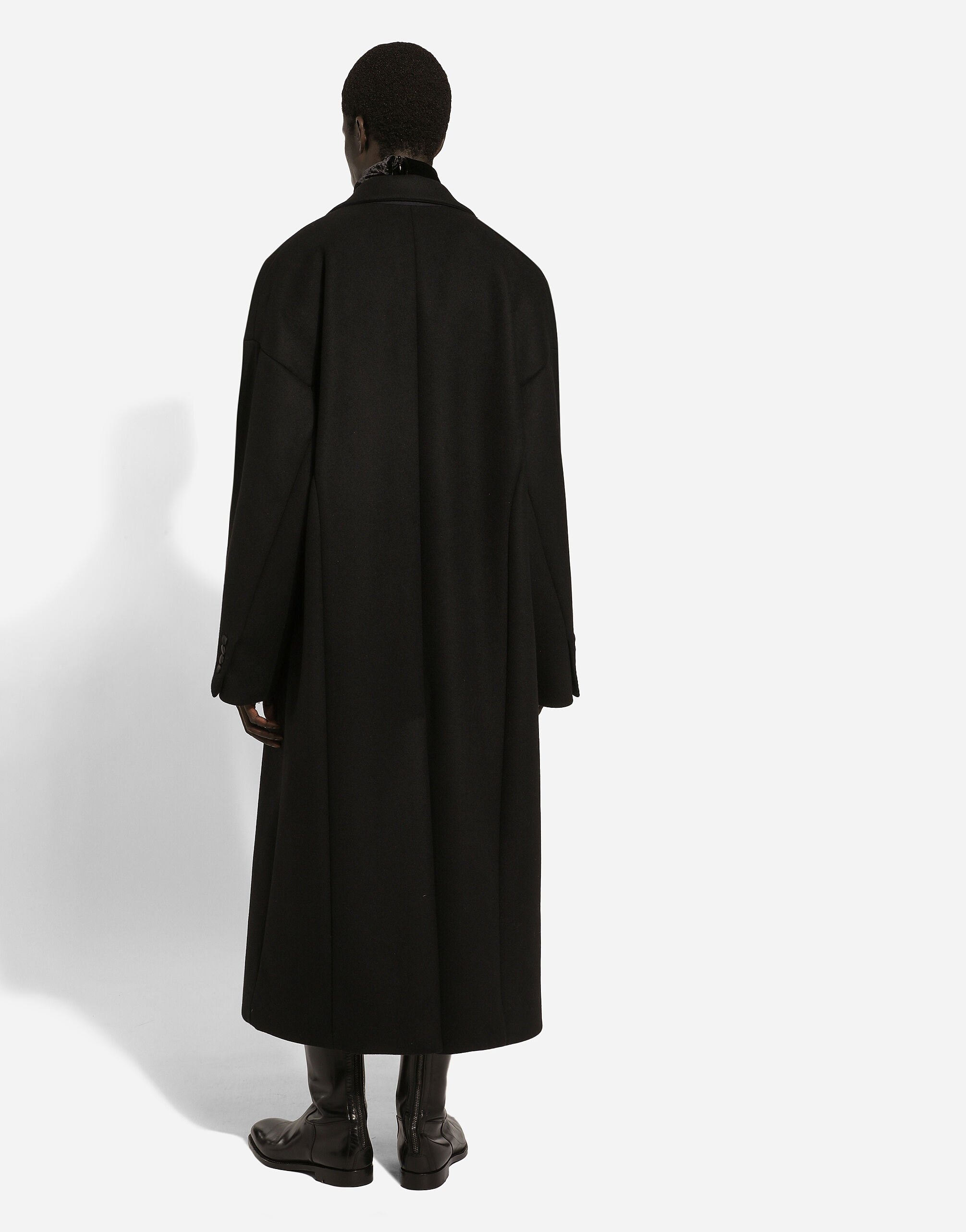 Oversize single-breasted wool coat - 3