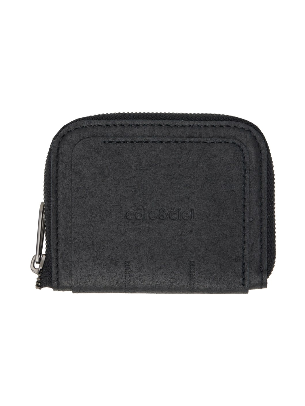 Black Zippered Wallet - 1