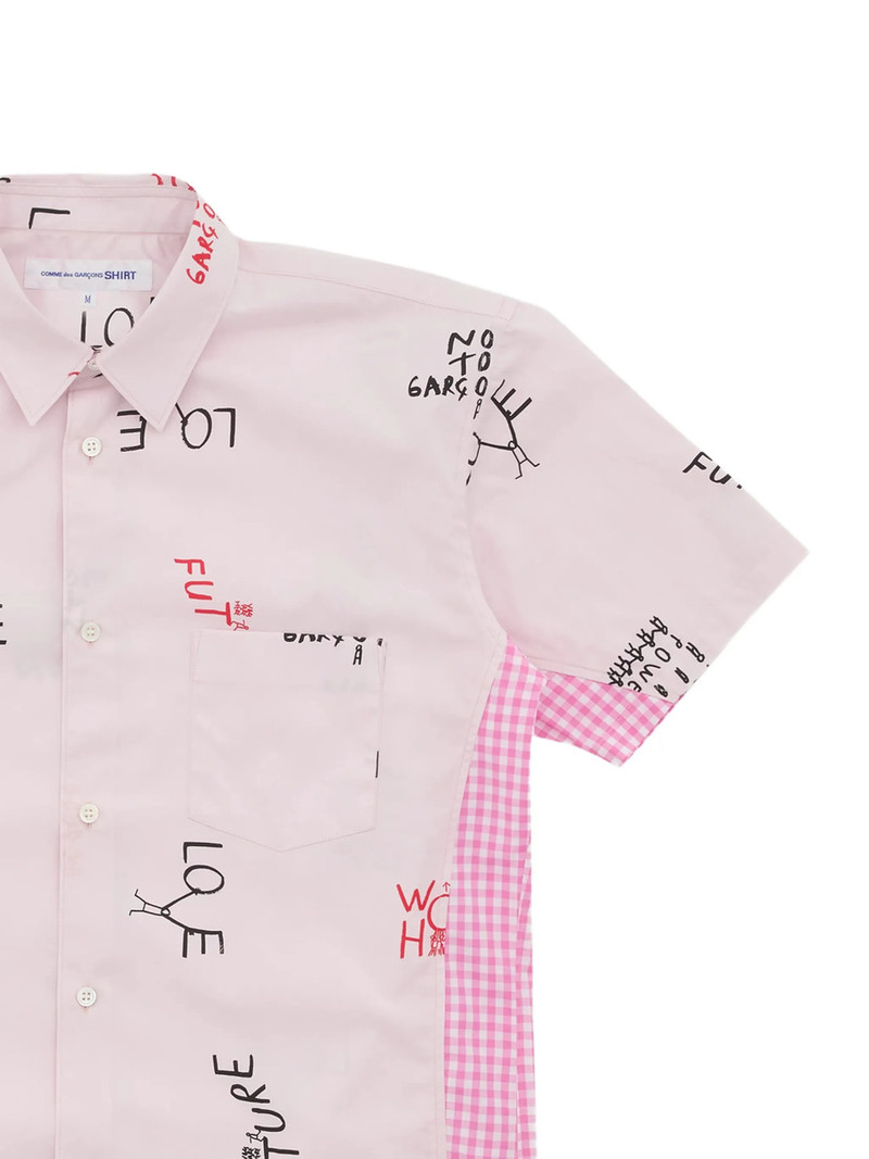 Comme des Garçons SHIRT All-Over Words Printed Shirt outlook