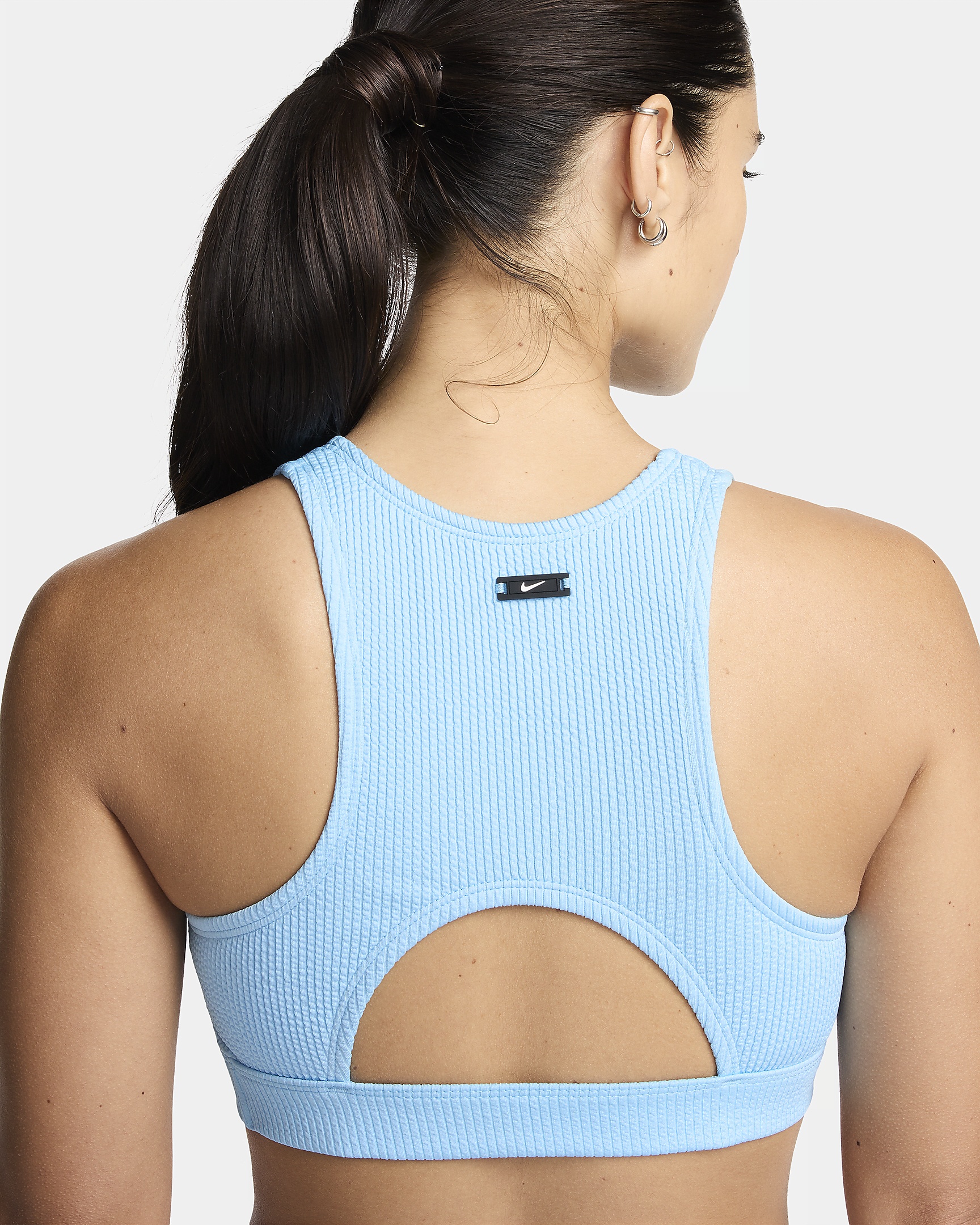 Nike Women's Swim Elevated Essential High-Neck Bikini Top - 4