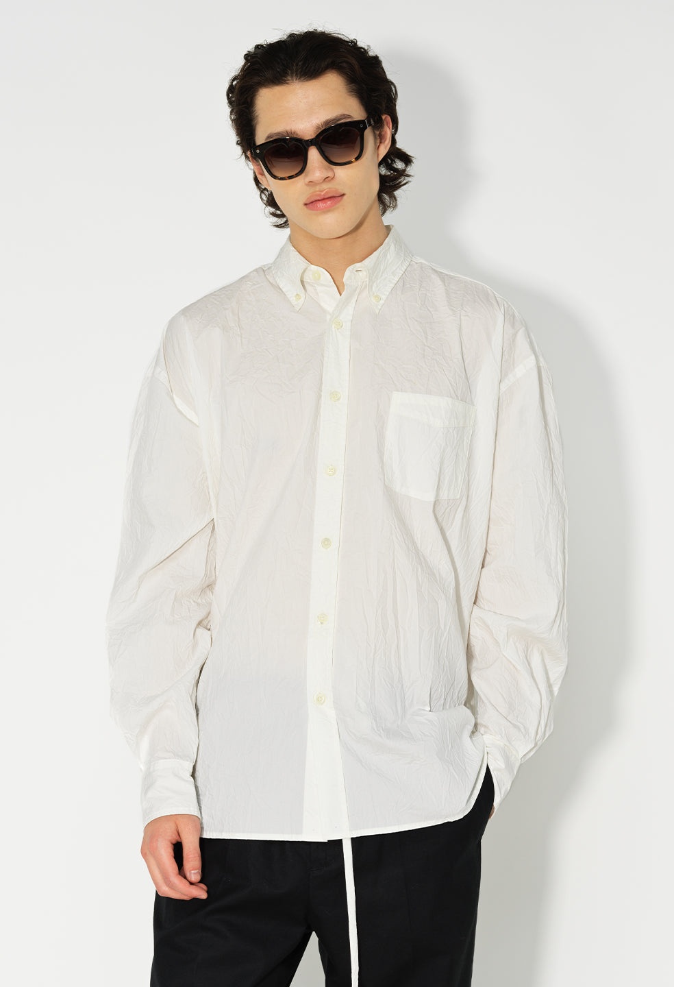 CRINKLED KIMONO SHIRT - 2