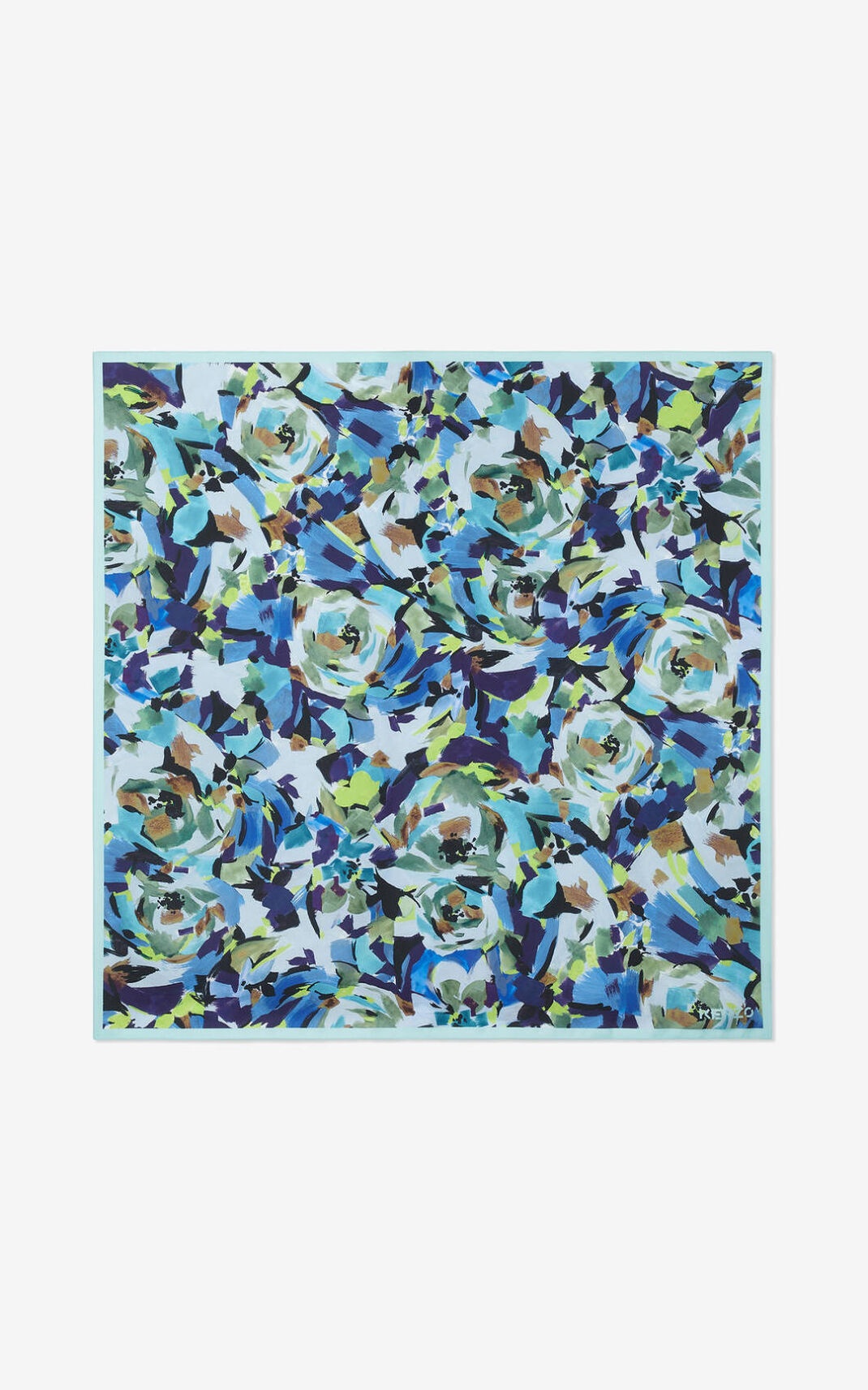 'Archive Floral' silk square - 1