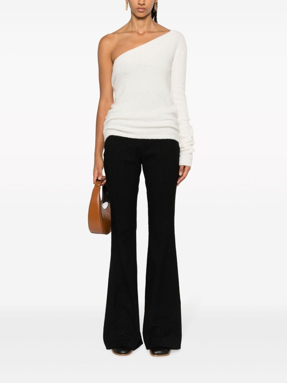 knitted flared trousers - 2