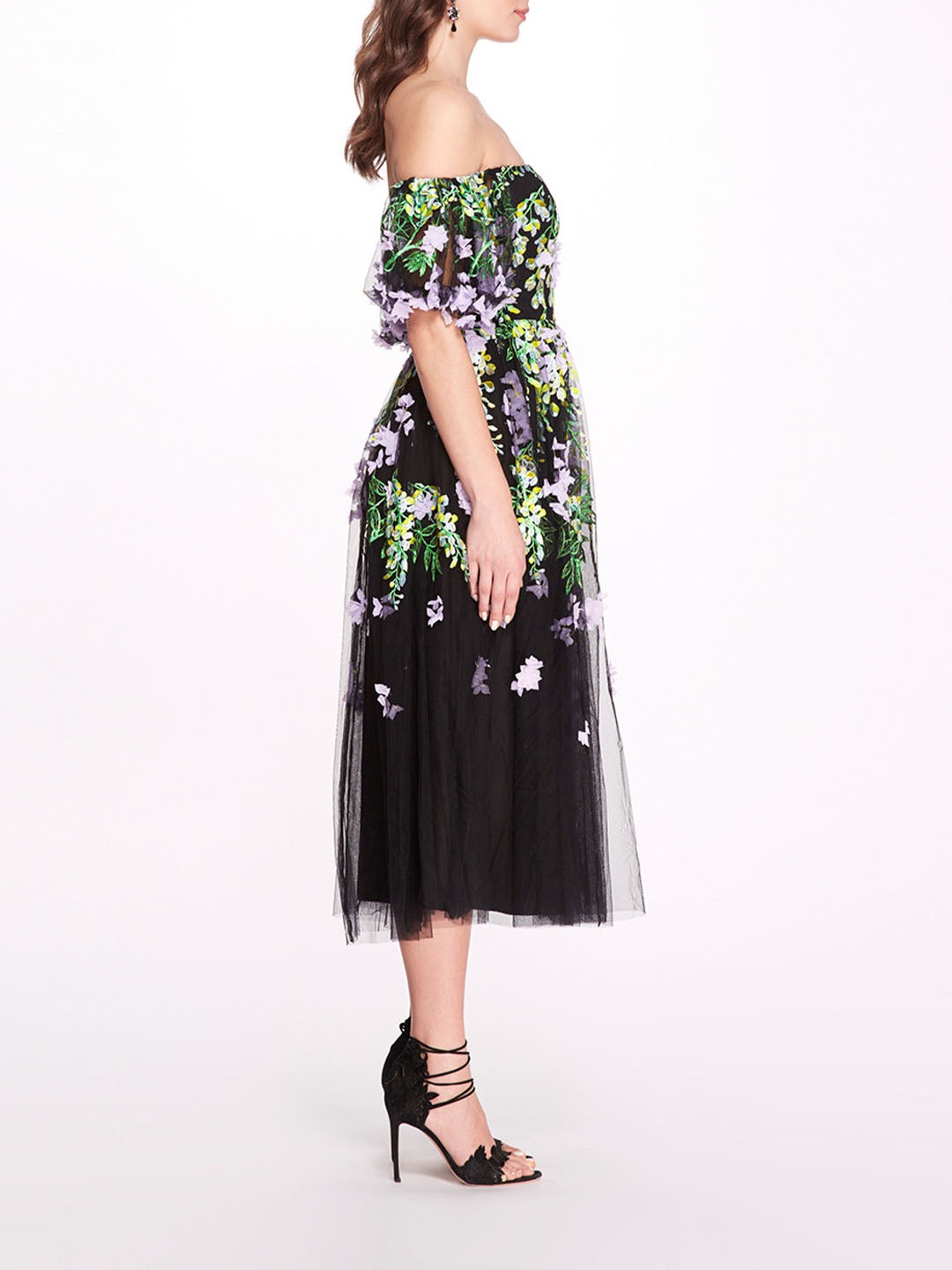 EMBROIDERED WISTERIA DRESS - 3