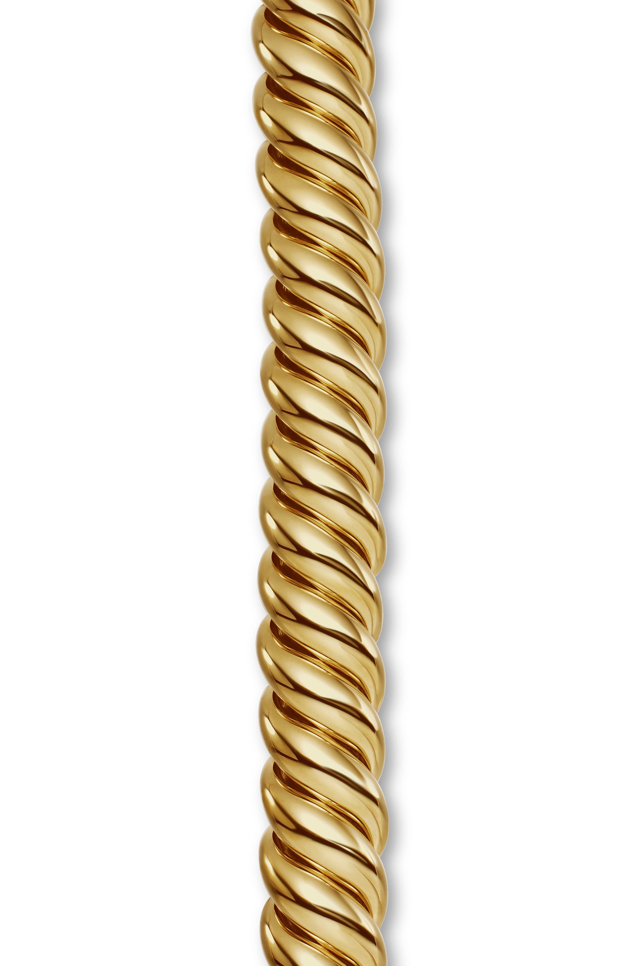 David Yurman Sculpted Cable Bracelet in 18K Yellow Gold, 14mm at Nordstrom - 4