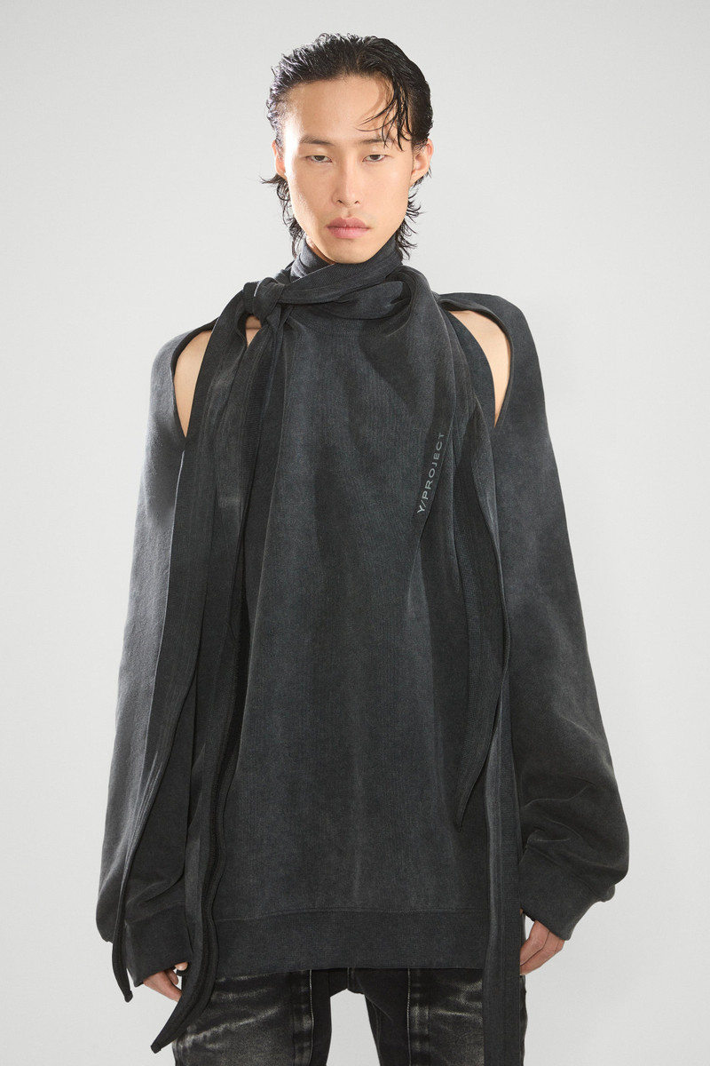Y/Project Multiscarf Pinched Logo Sweatshirt outlook