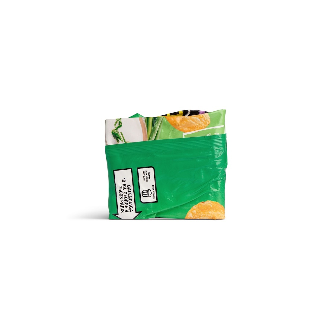 Men's Chips Square Folded Wallet in Green - 2