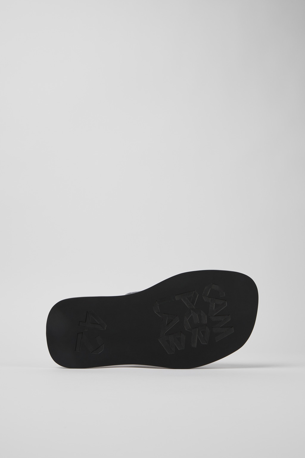 Gray-Black Leather Sandals - 5