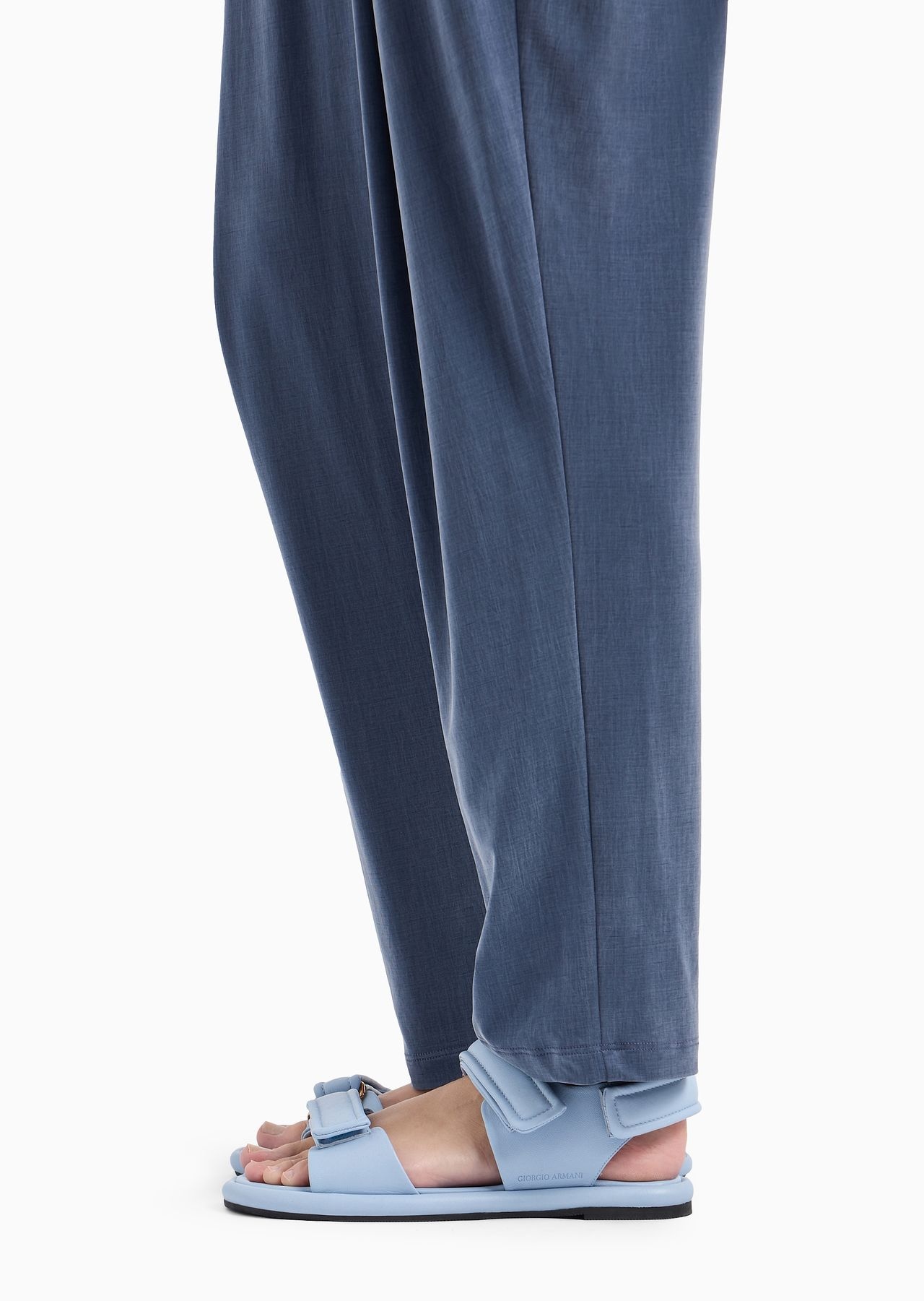 Stretch cupro jersey trousers - 5