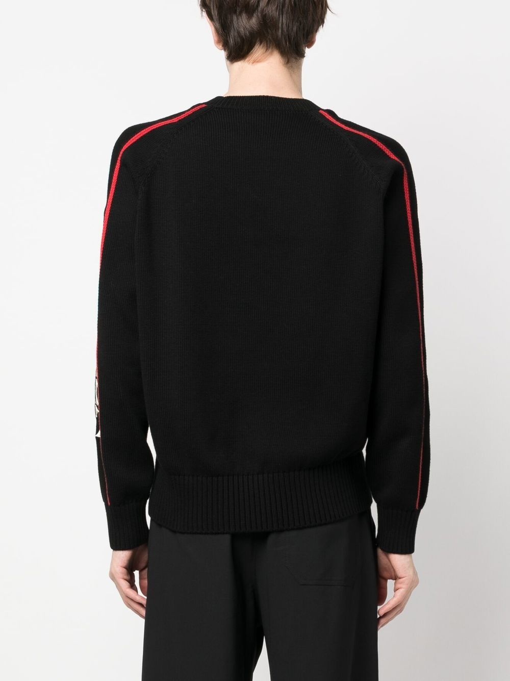 logo-print crew neck sweatshirt - 4