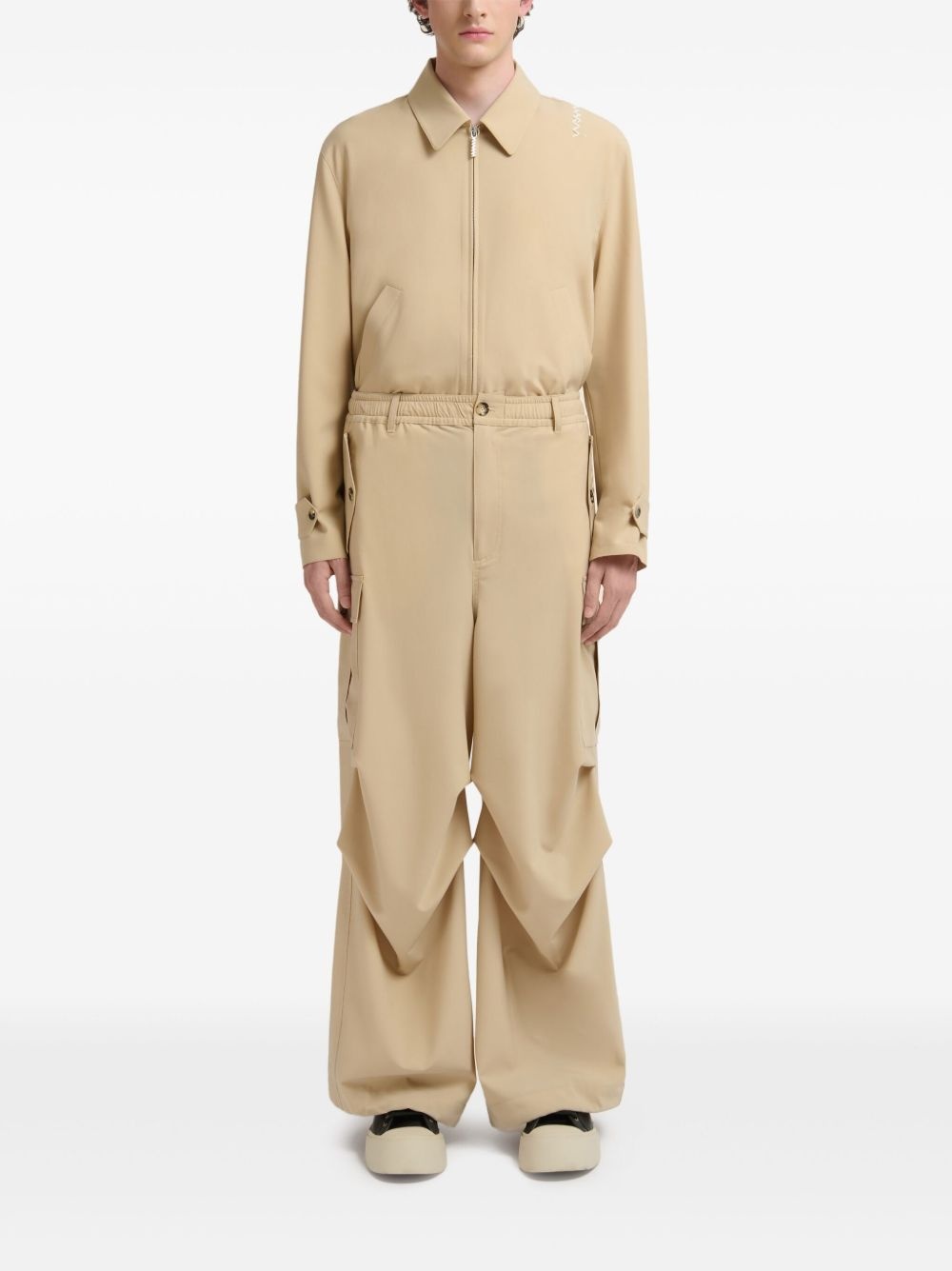 draped cargo trousers - 2