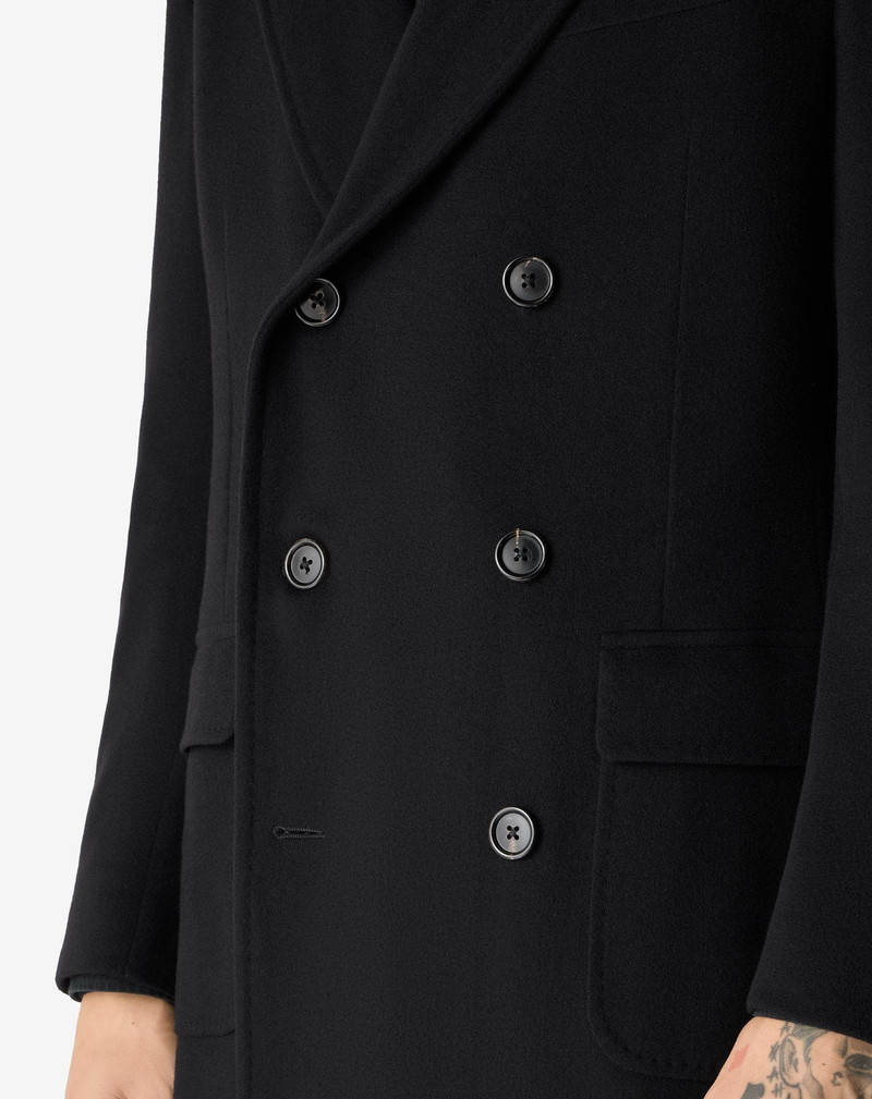 Black super fine wool beaver coat 4