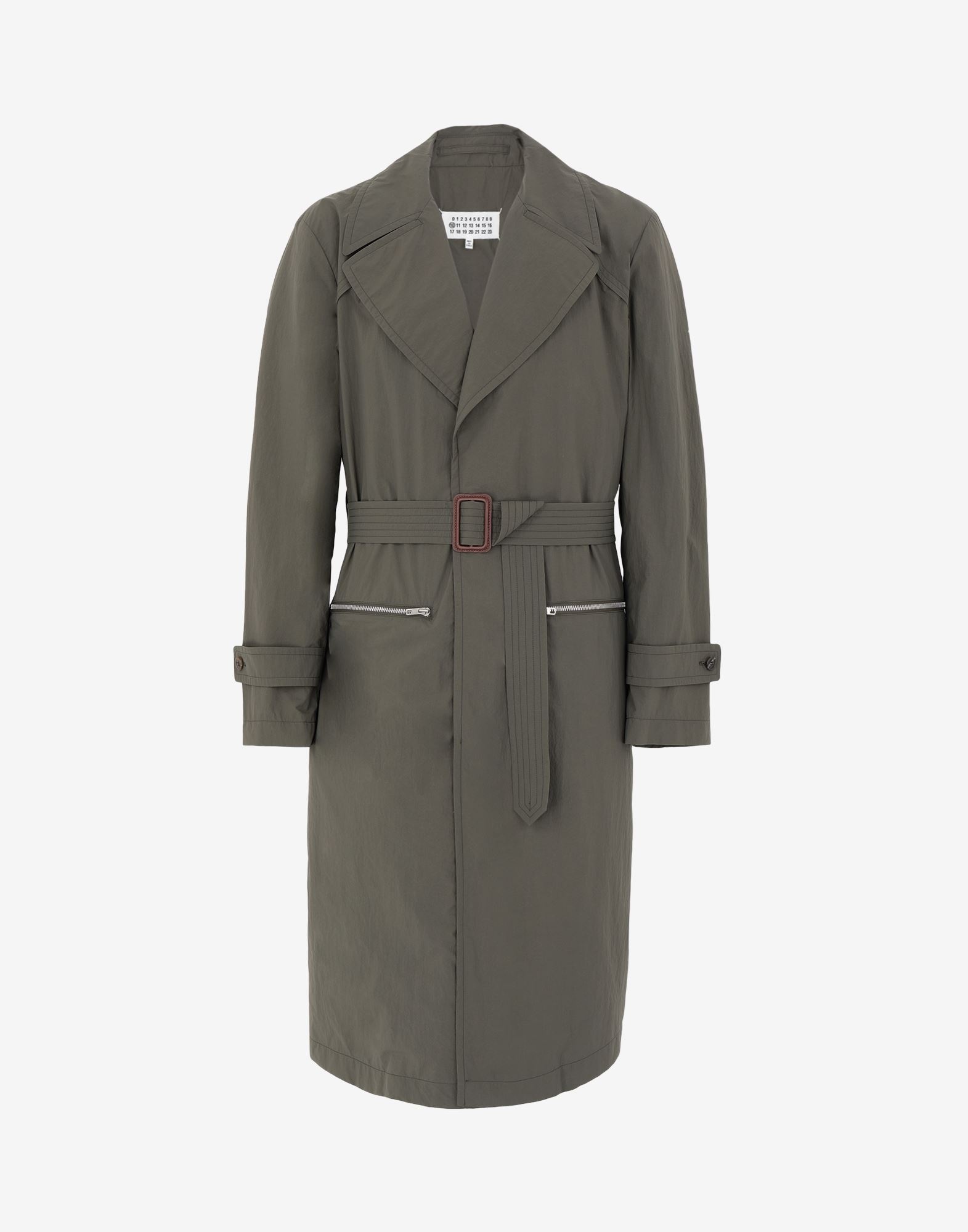 Recycled nylon trench coat - 1