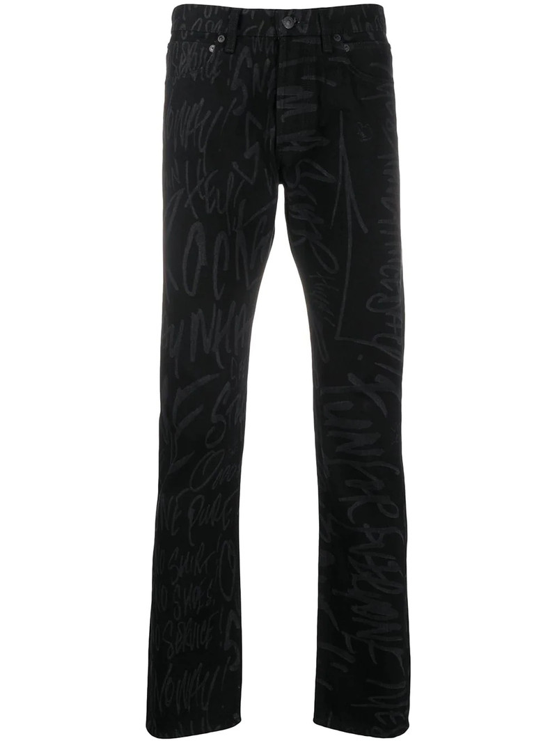 x Disney scribble printed trousers 1